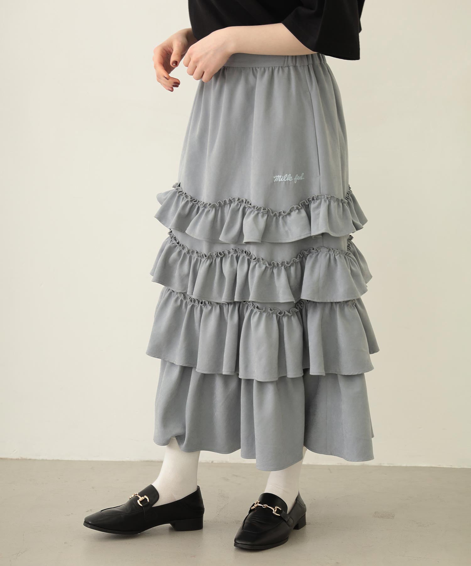 SOLID DIRNDL SKIRT