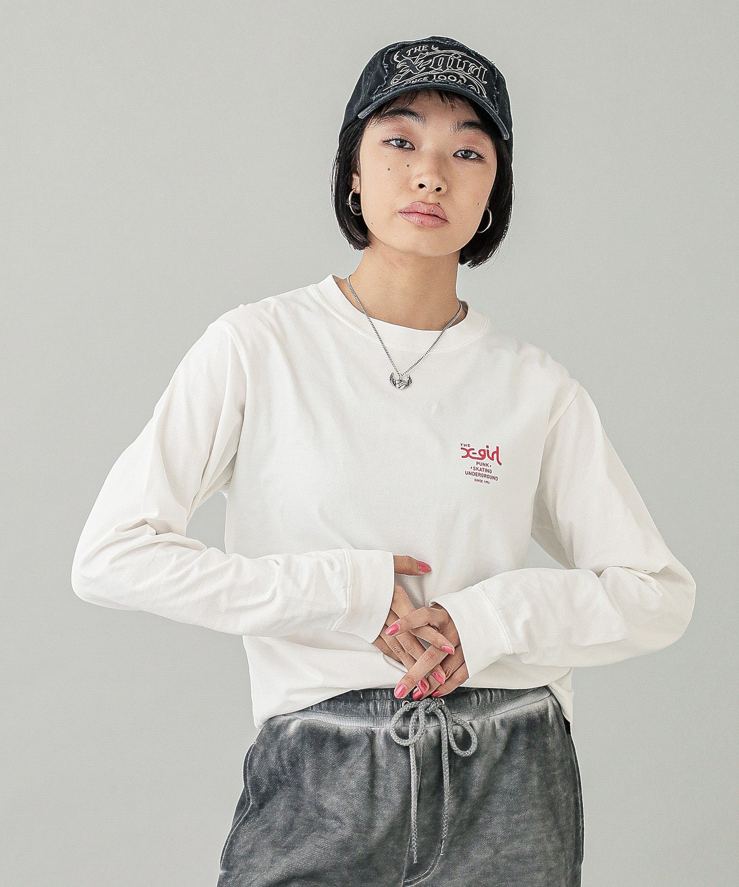 RUSTY LOGO L/S TEE