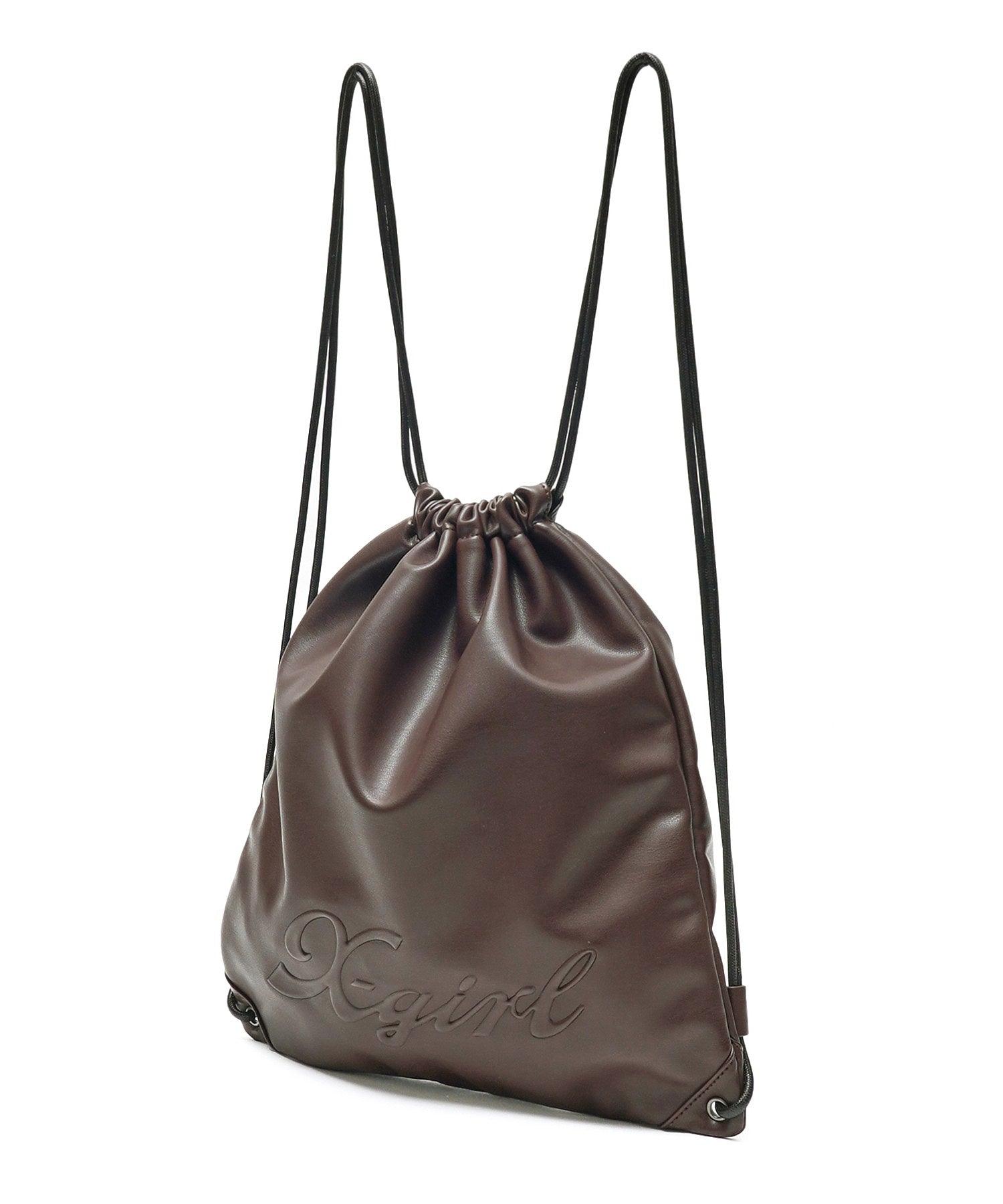 FAUX LEATHER KNAPSACK