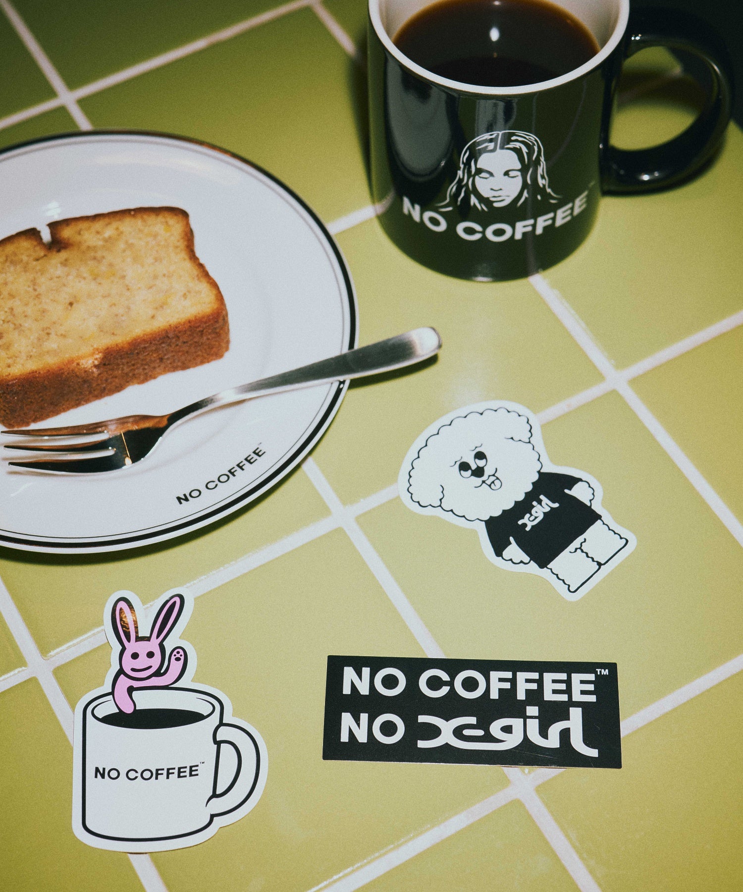 X-girl x NO COFFEE STICKER SET