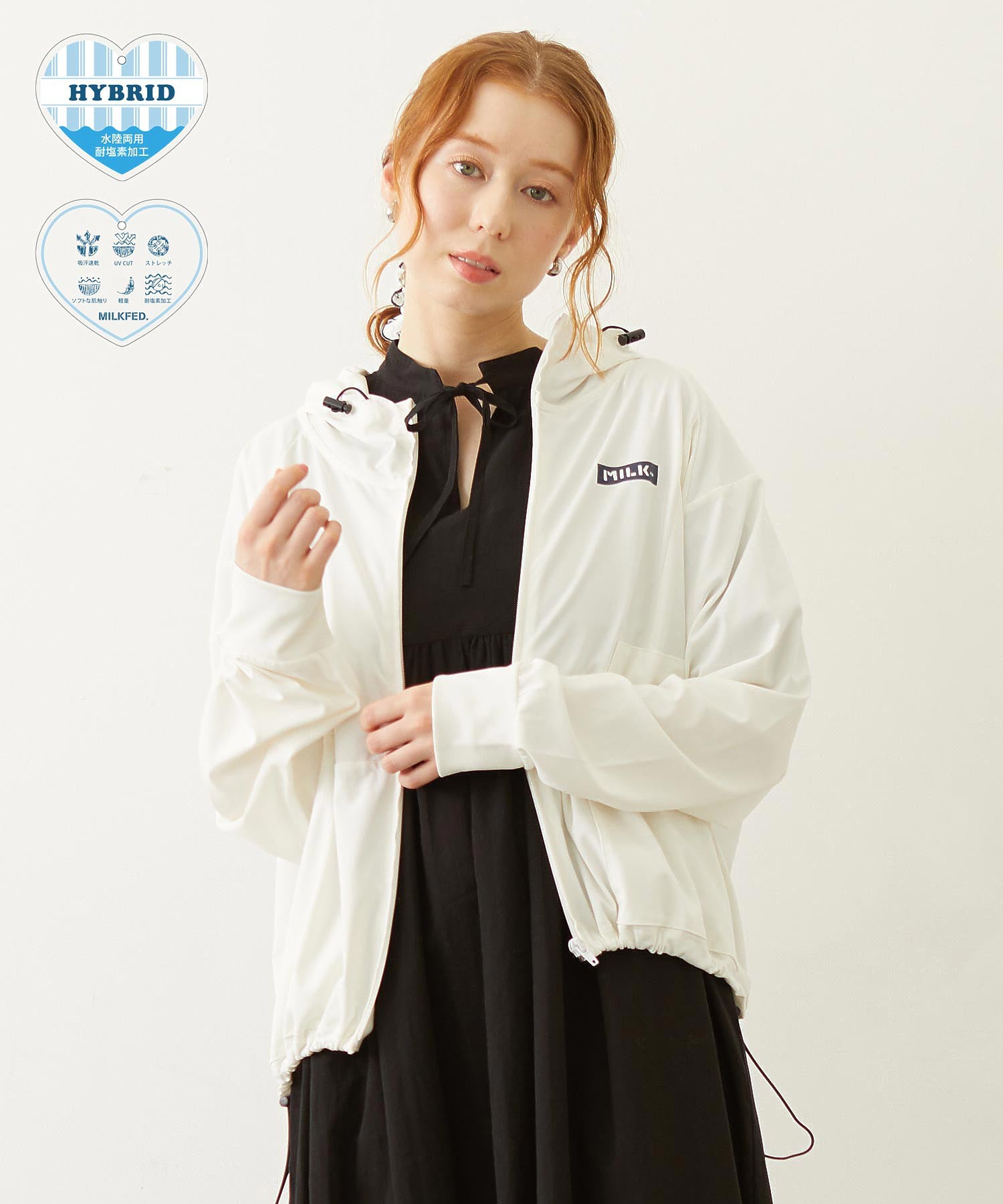 RASH GUARD ZIP HOODIE
