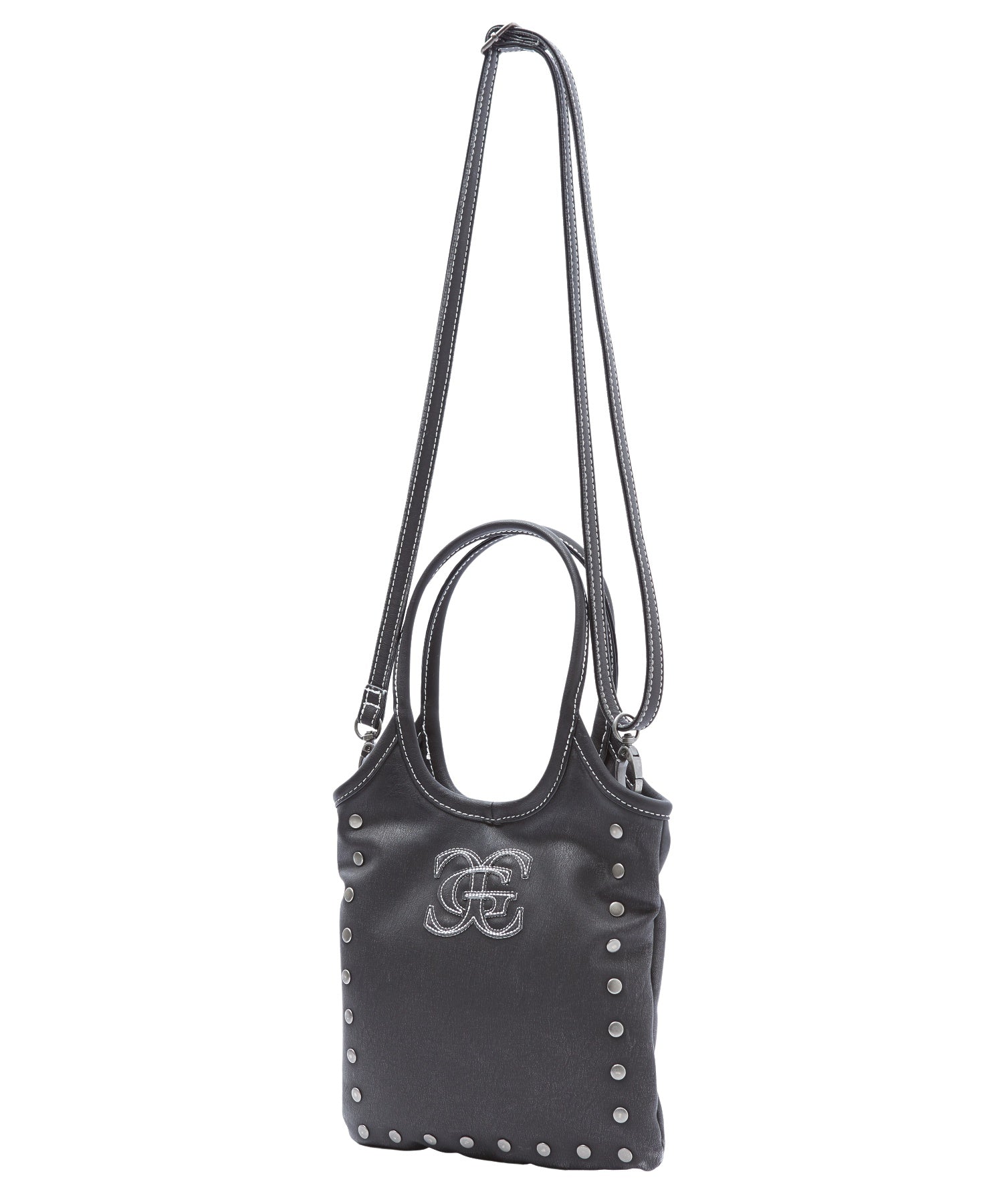 XG EMBLEM STUDDED 2WAY MINI BAG