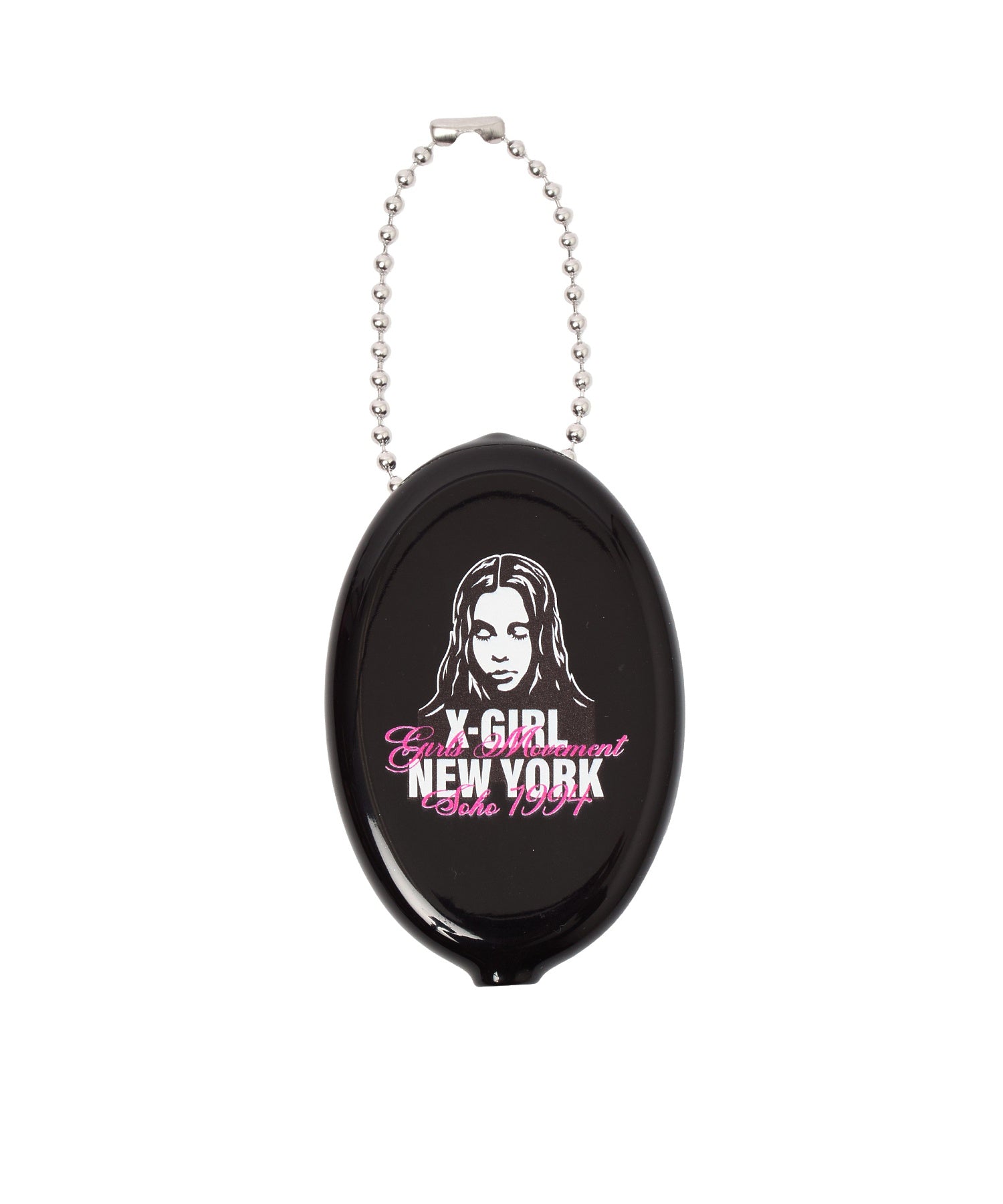 FACE AND SCRIPT MIX LOGO RUBBER COIN CASE