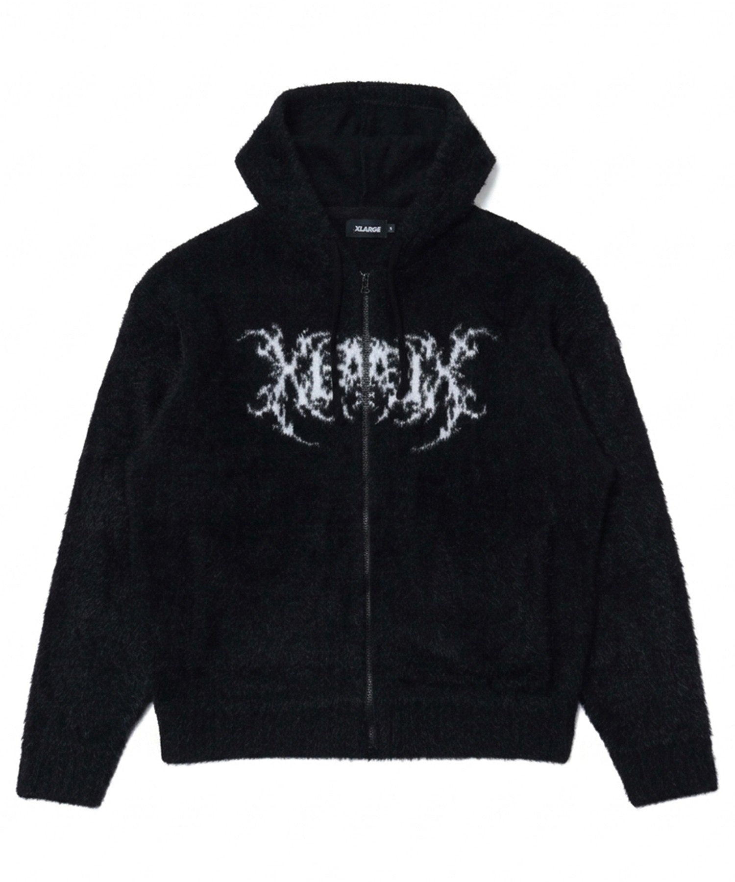 JACQUARD HOODED SWEATER