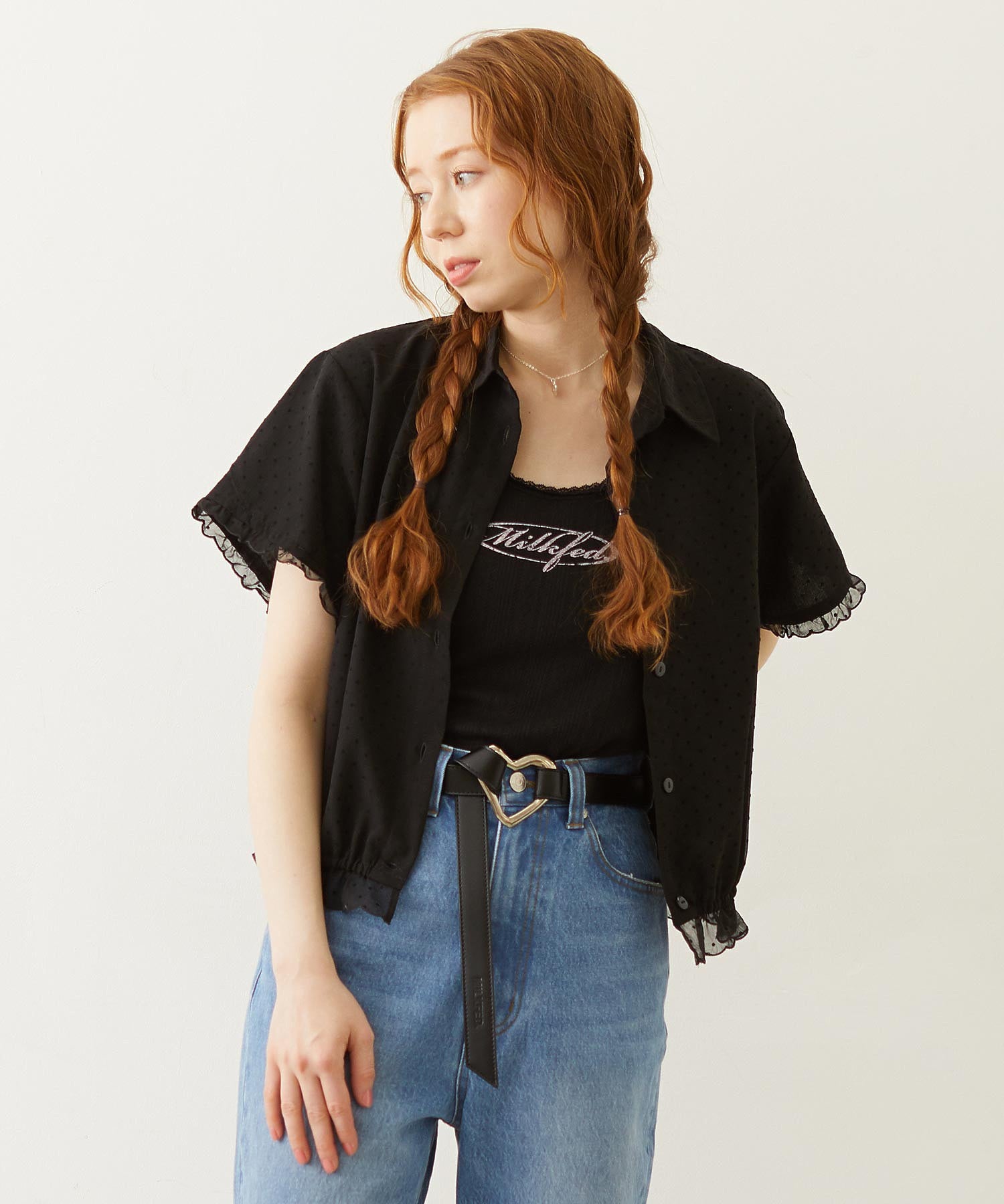 SHEER SCALLOP SHIRT