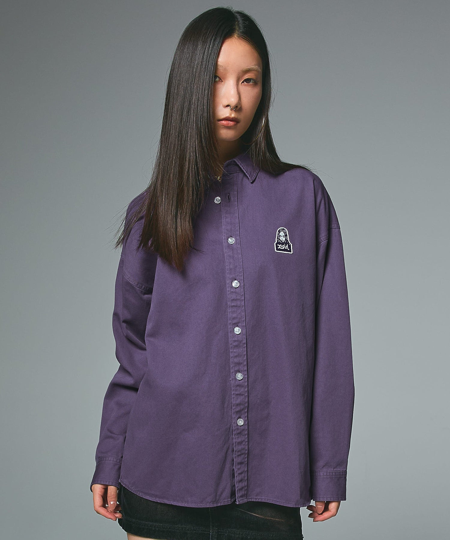 TONAL FACE L/S SHIRT