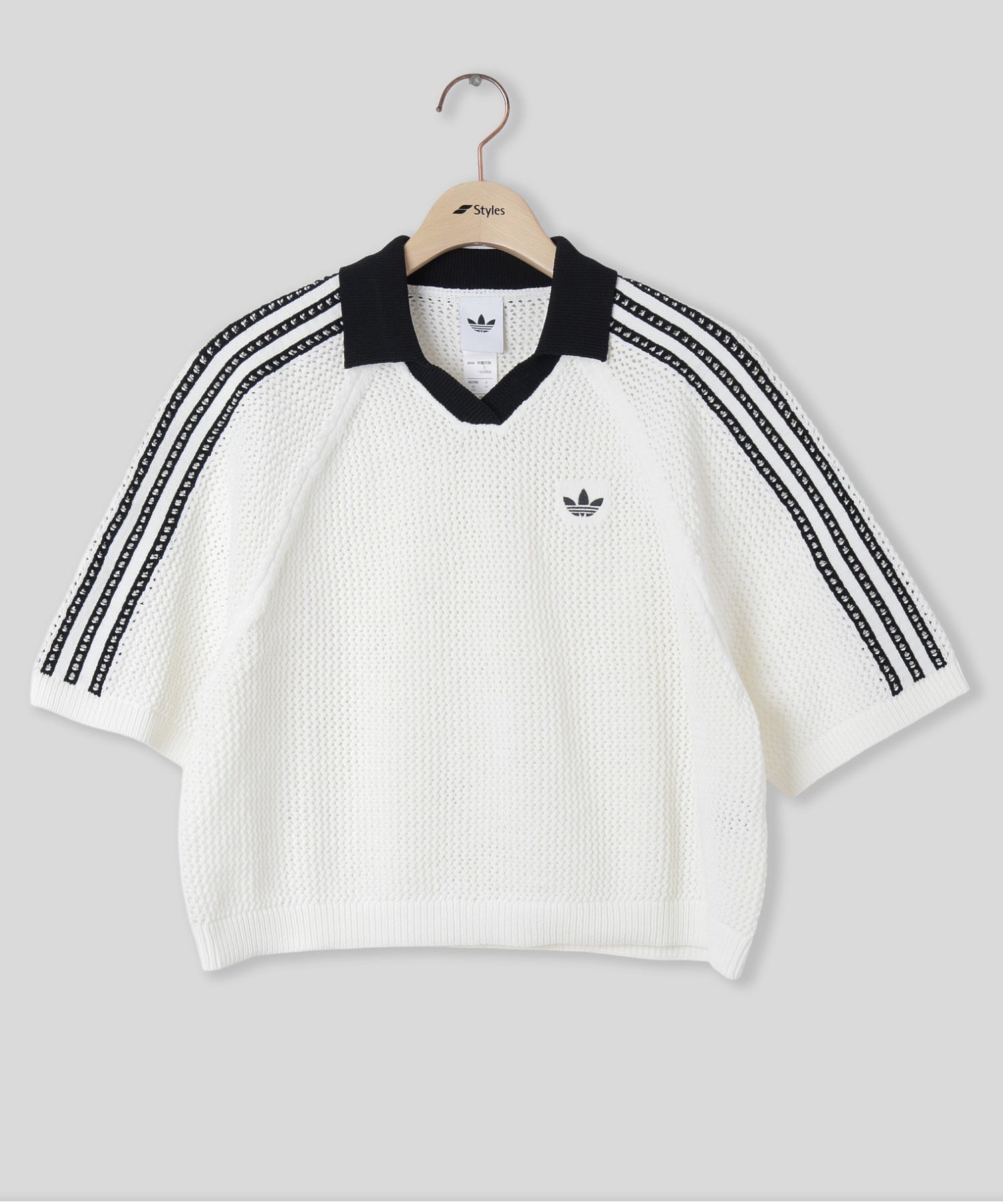 adidas/アディダス/W KNITTED CROCHET POLO CX746