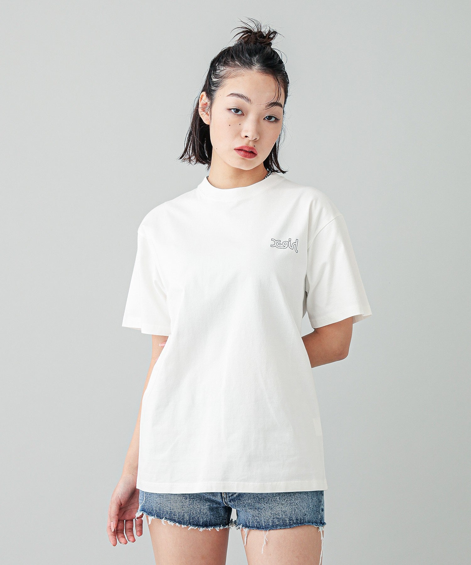 X-girl MOTIF KEYCHARM S/S TEE