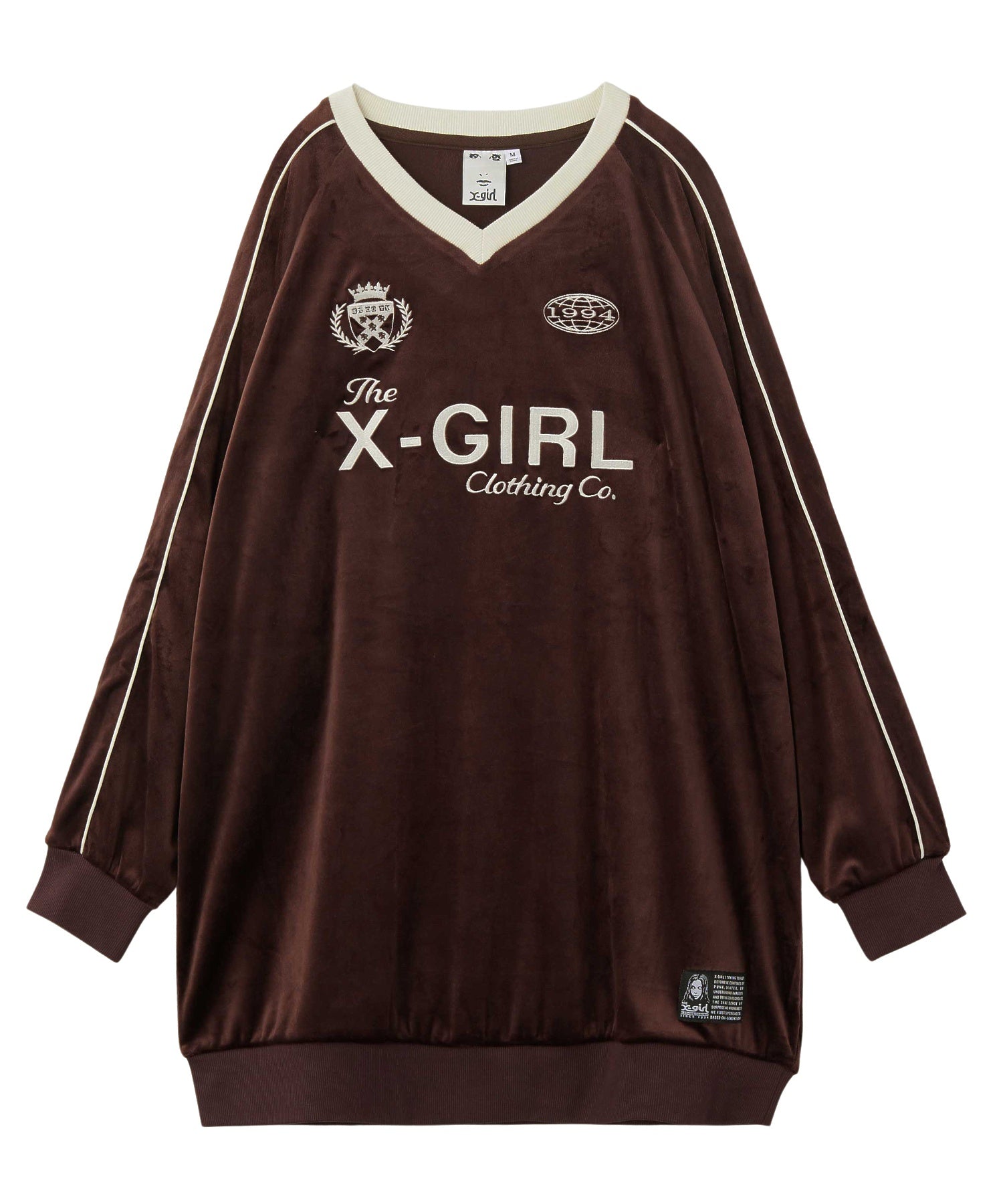 VELOUR GAME SHIRT DRESS