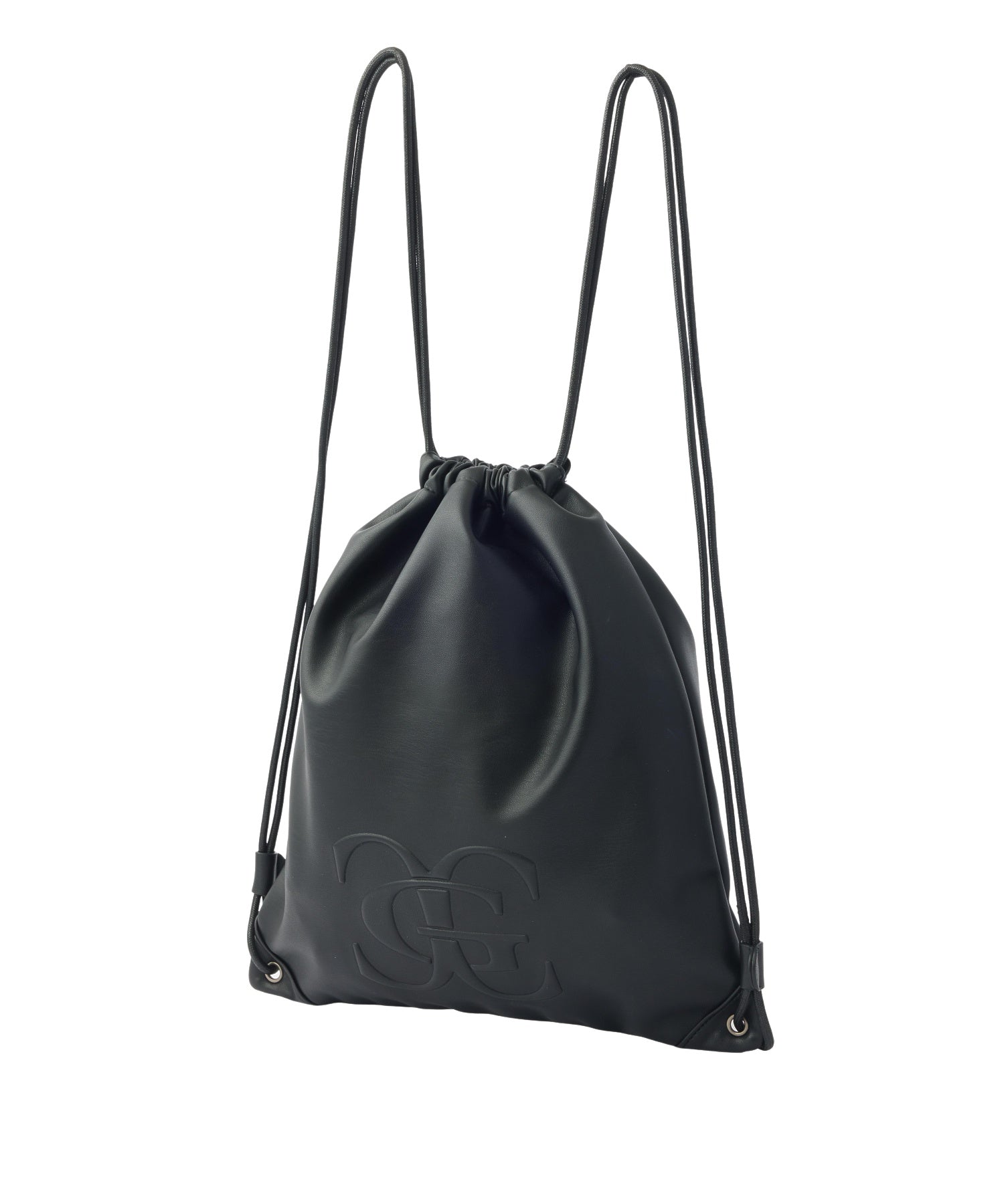 XG EMBLEM FAUX LEATHER KNAPSACK