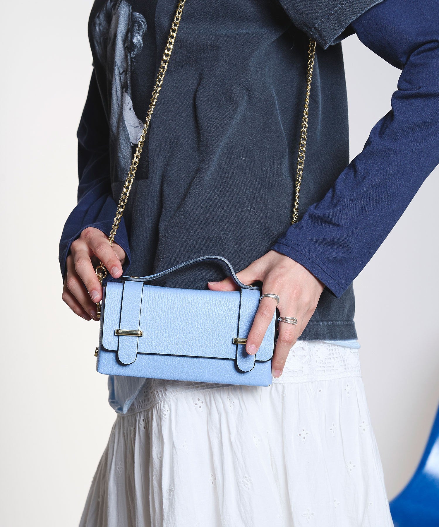 MILLELA FIRENZE/CHAIN SHOULDER BAG