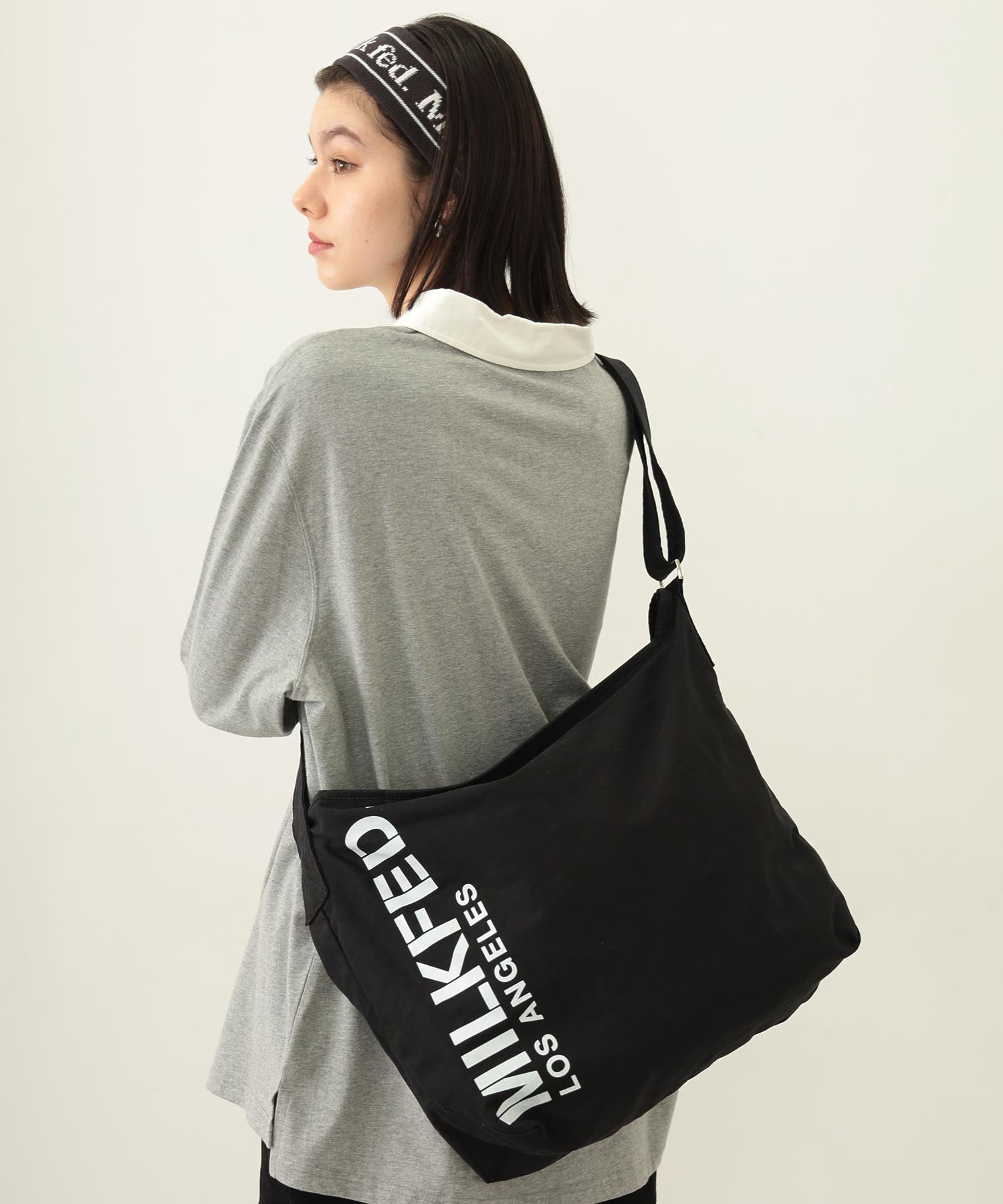 STENCIL LOGO SHOULDER BAG MILKFED.