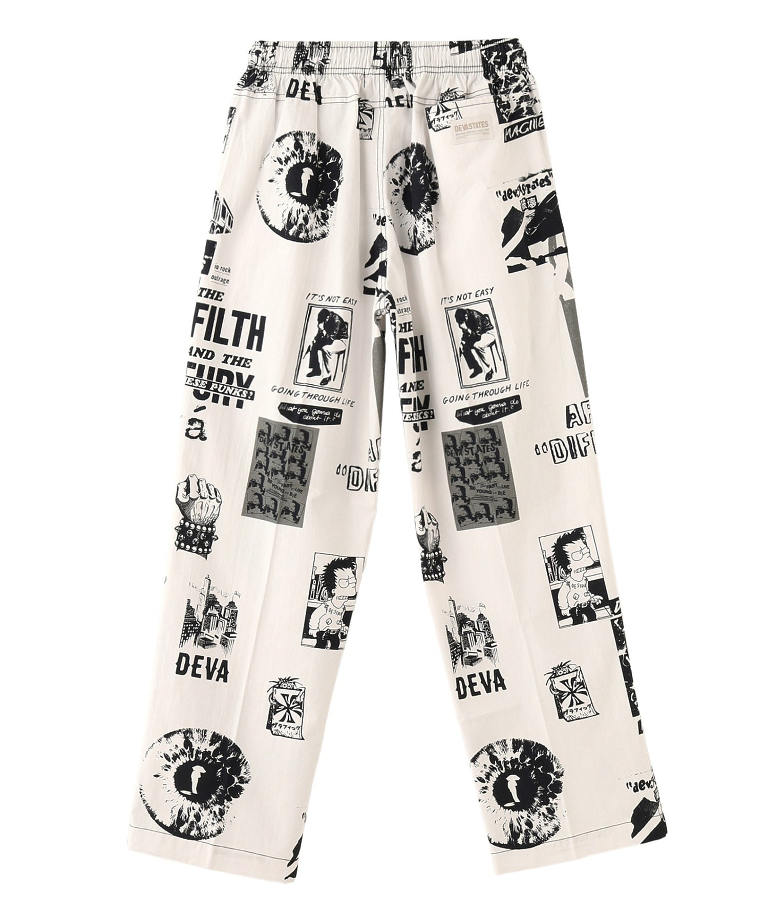 DEVA STATES/ディーヴァ ステイツ/FILTH Printed Easy Pants