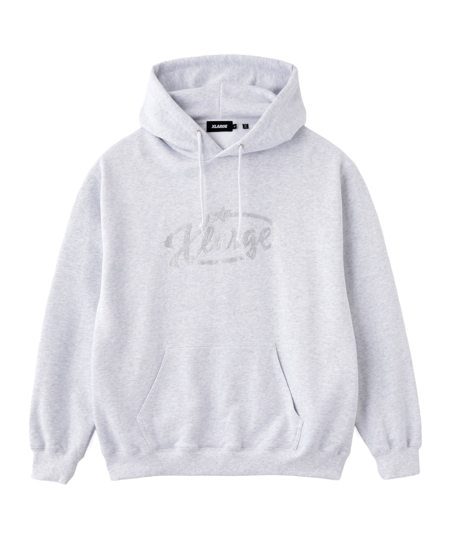 RHINESTONE STAR PULLOVER HOODED SWEATSHIRT