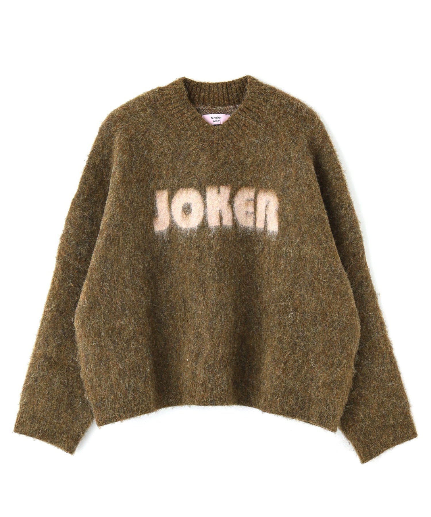 MARTINE ROSE/マーティン ローズ/BRUSHED MOHAIR V-NECK JUMPER 948YA0