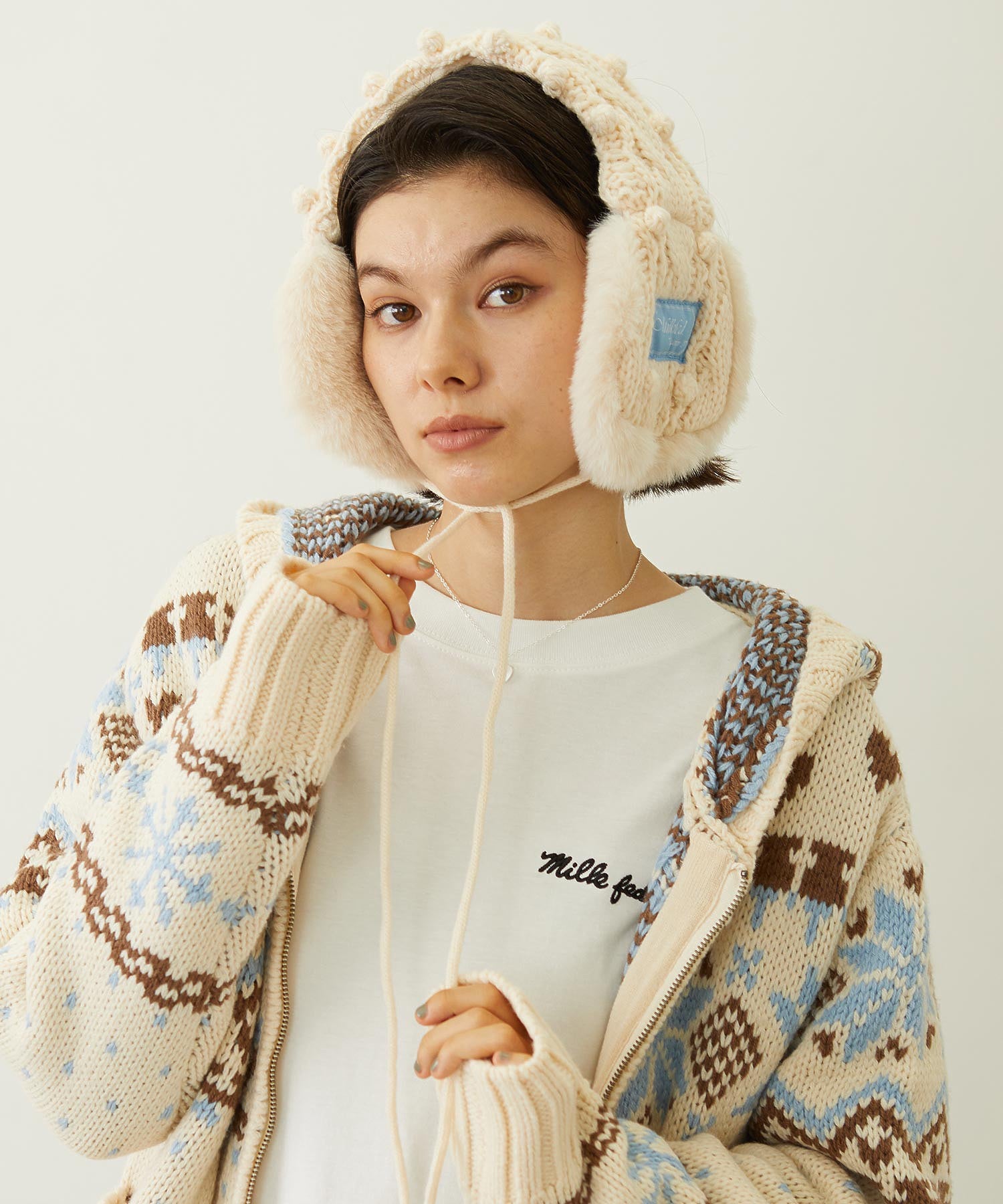 CABLE KNIT EARMUFFS