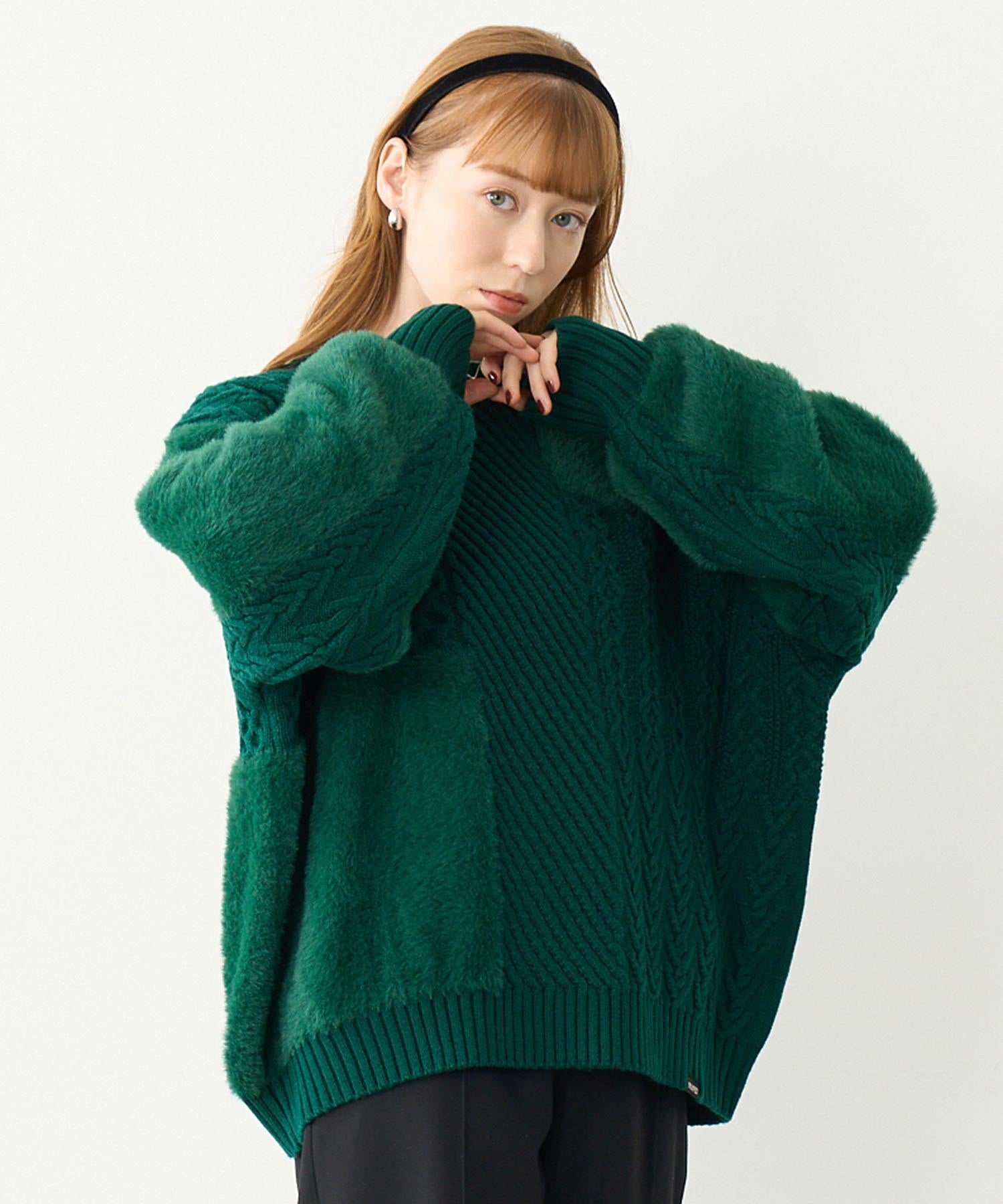 MULTI PANEL KNIT TOP