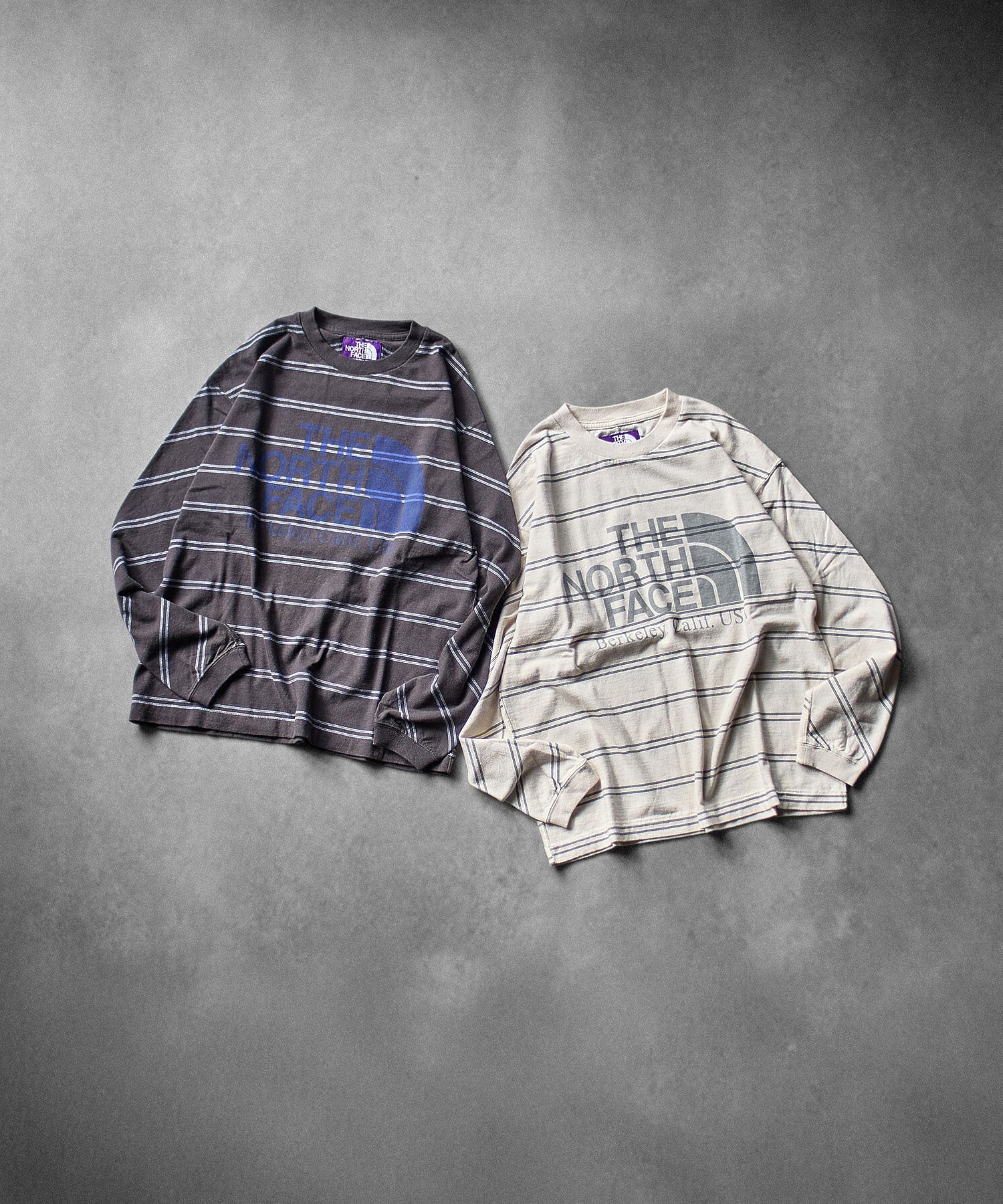 THE NORTH FACE Purple Label/FIELD LONG SLEEVE STRIPED TEE