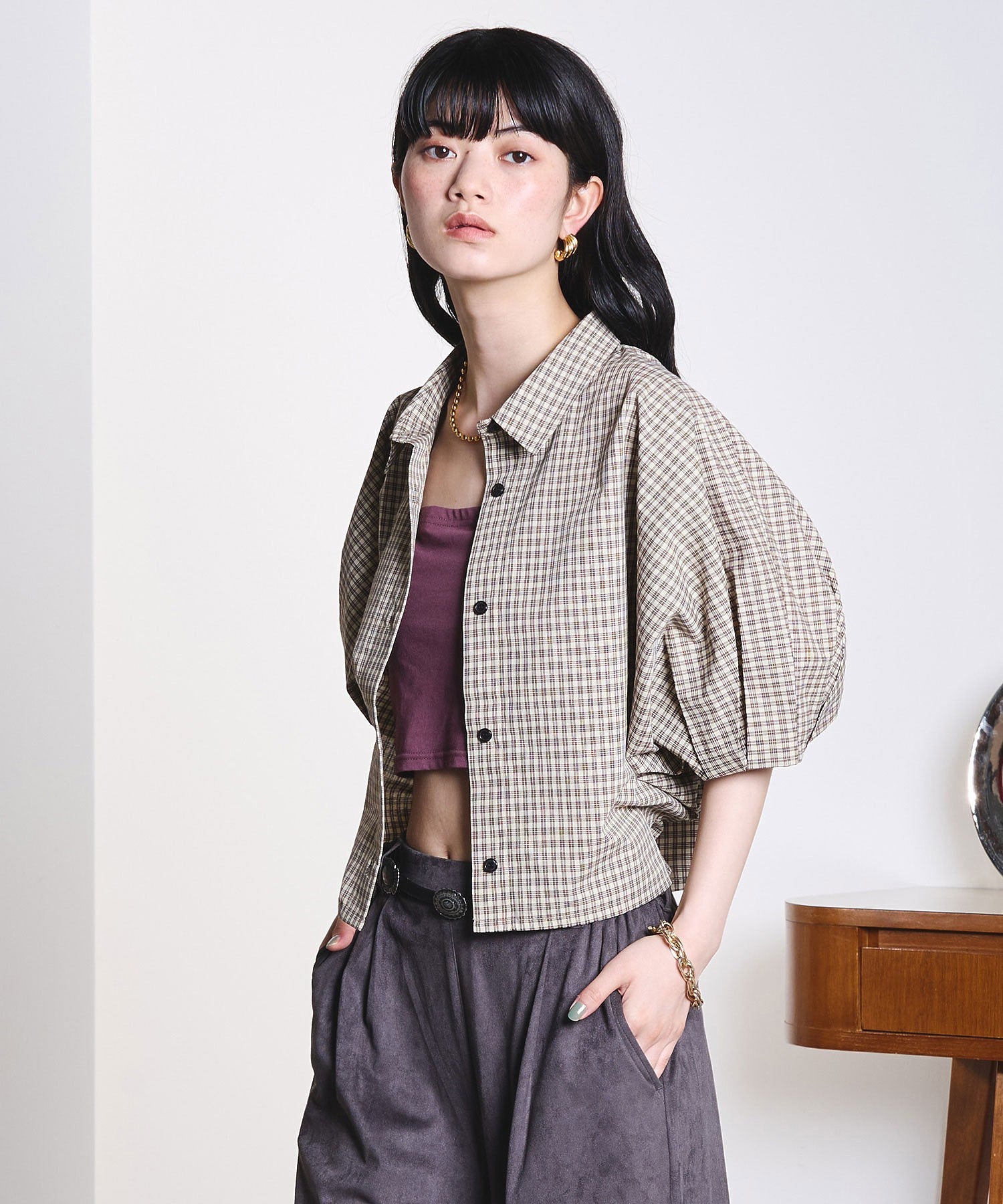 model:163cm 着用サイズ:ONE SIZE
