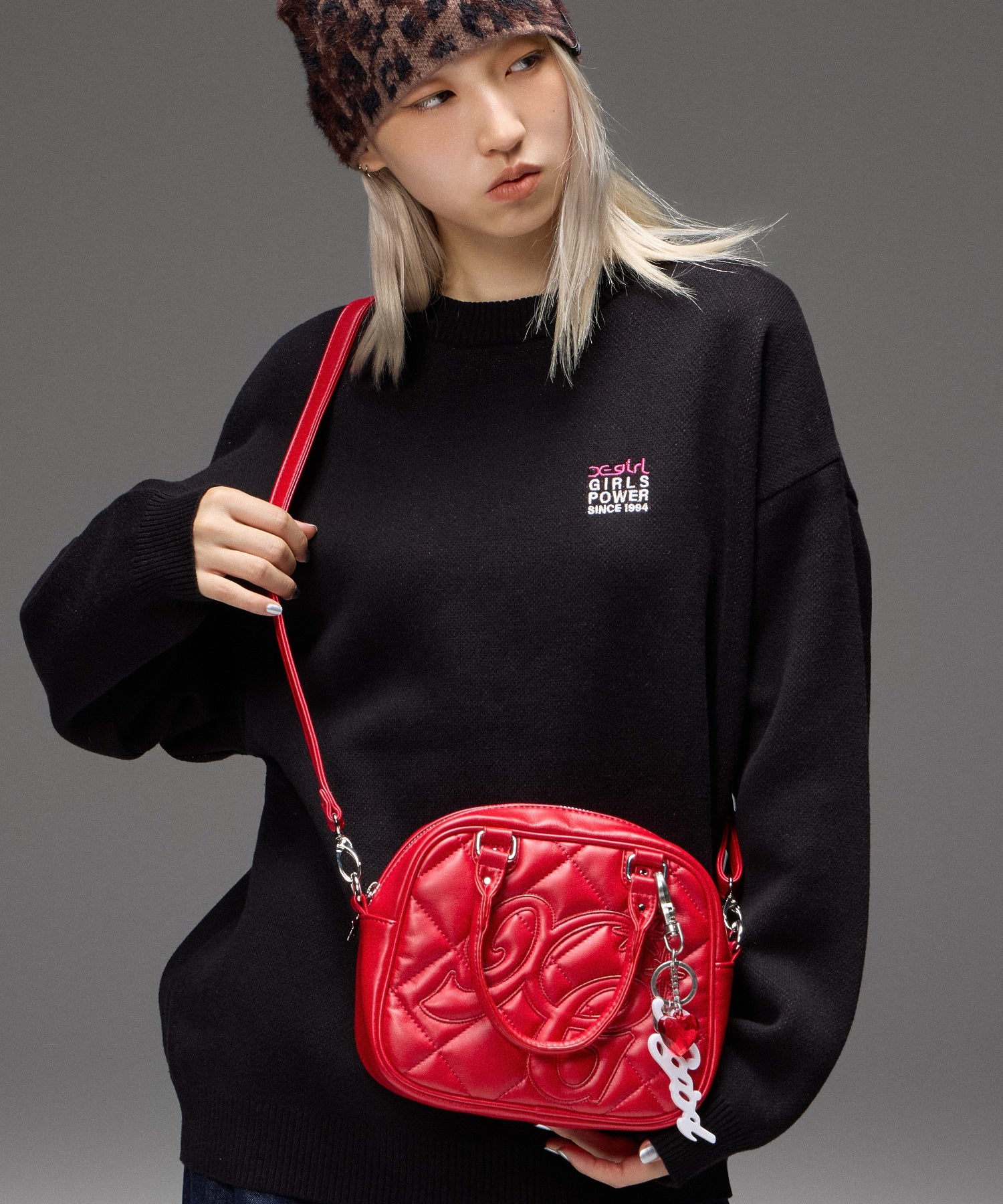 HEART AND LOGO WITH KEY CHARM