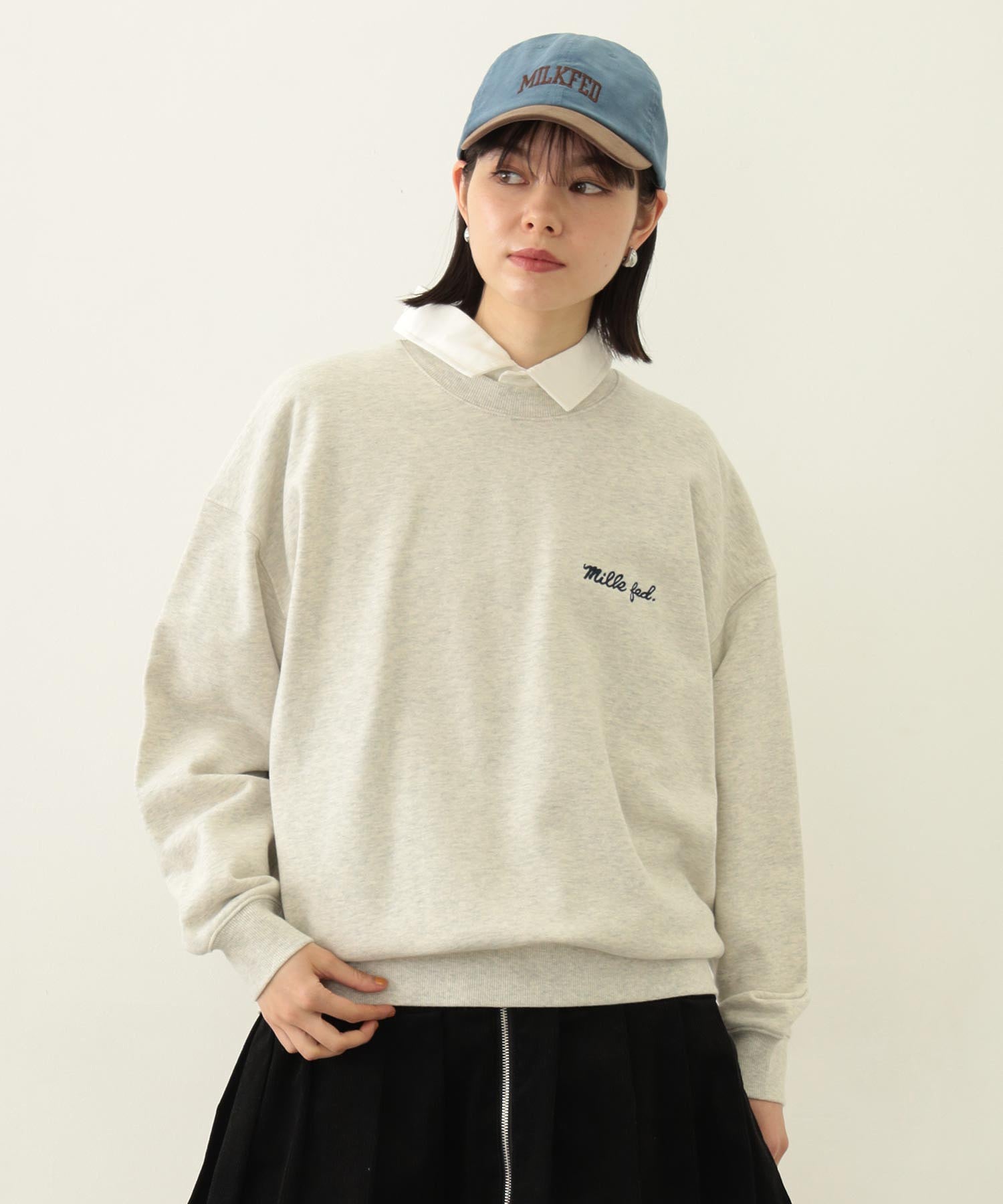 ICING LOGO WIDE CREW SWEAT TOP