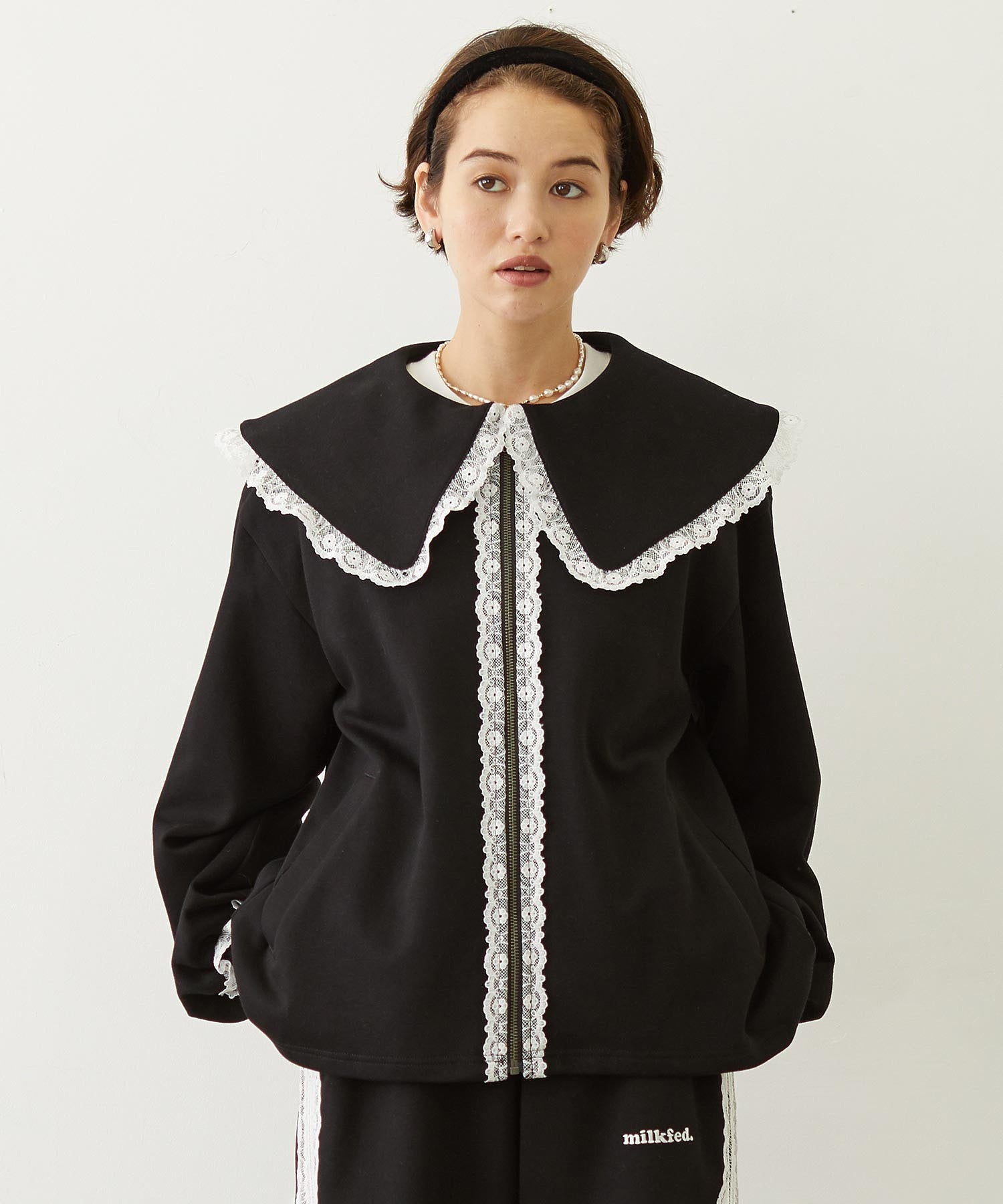 BIG COLLAR LACE JACKET