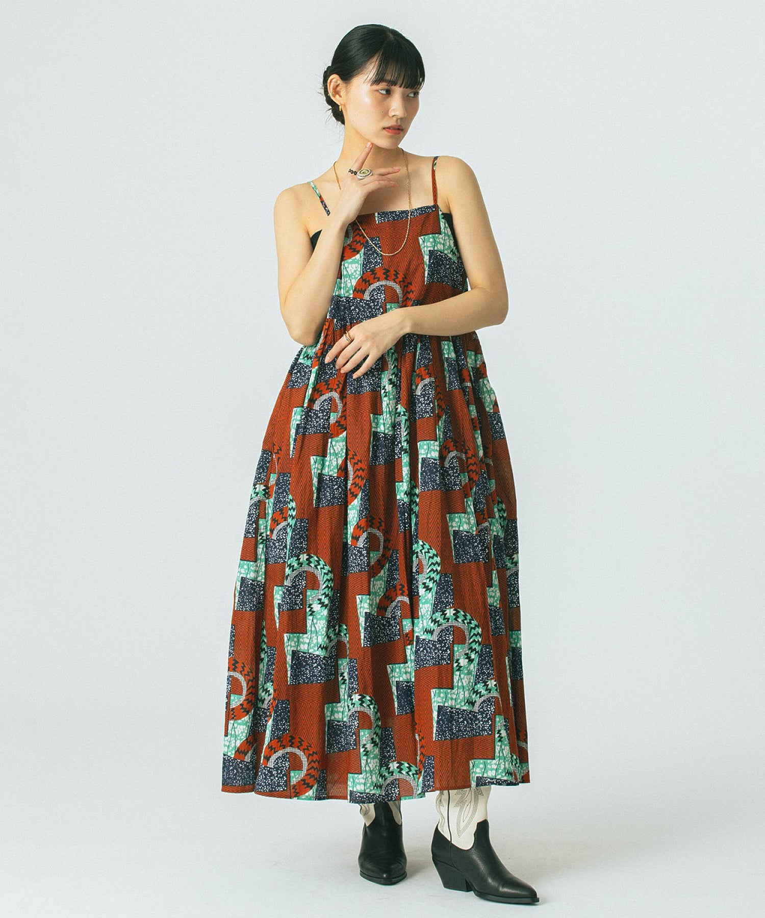 mag.by c/PRINT CAMI DRESS