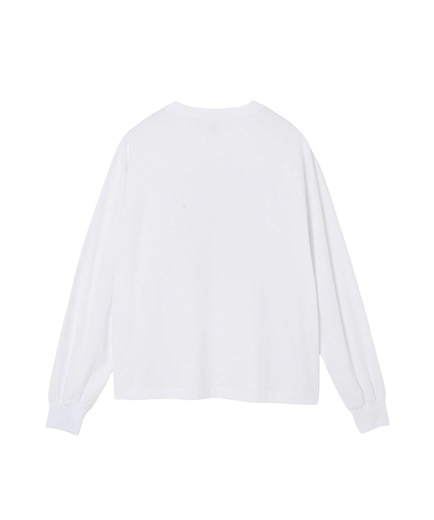 GANNI/BASIC COTTON JERSEY LONGSLEEVE TEDDY MUSHROOM