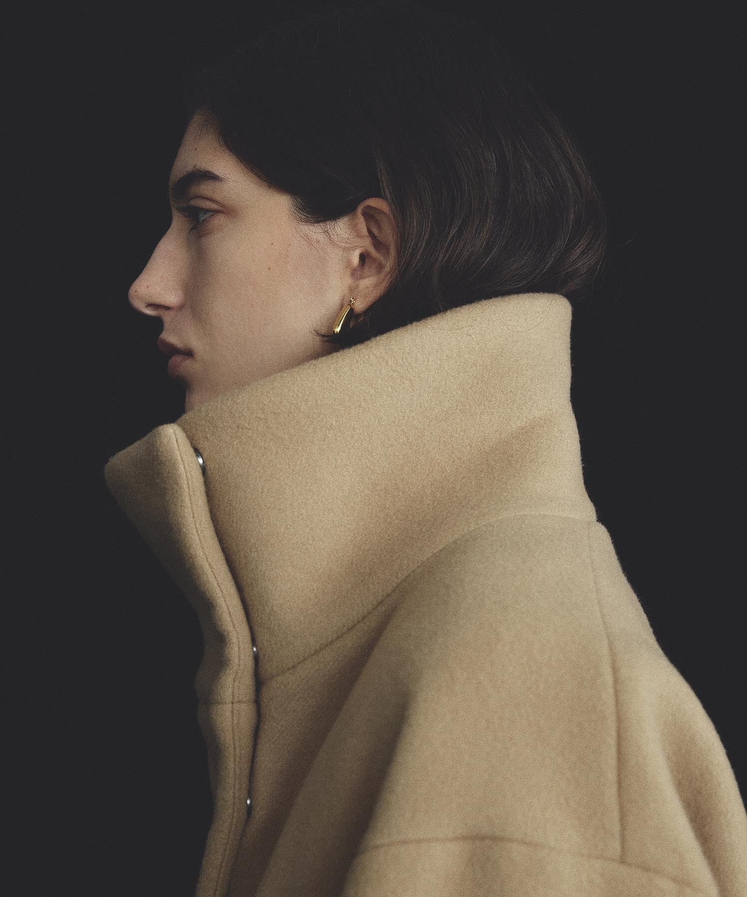 mici/BIG STAND COLLAR BLOUSON