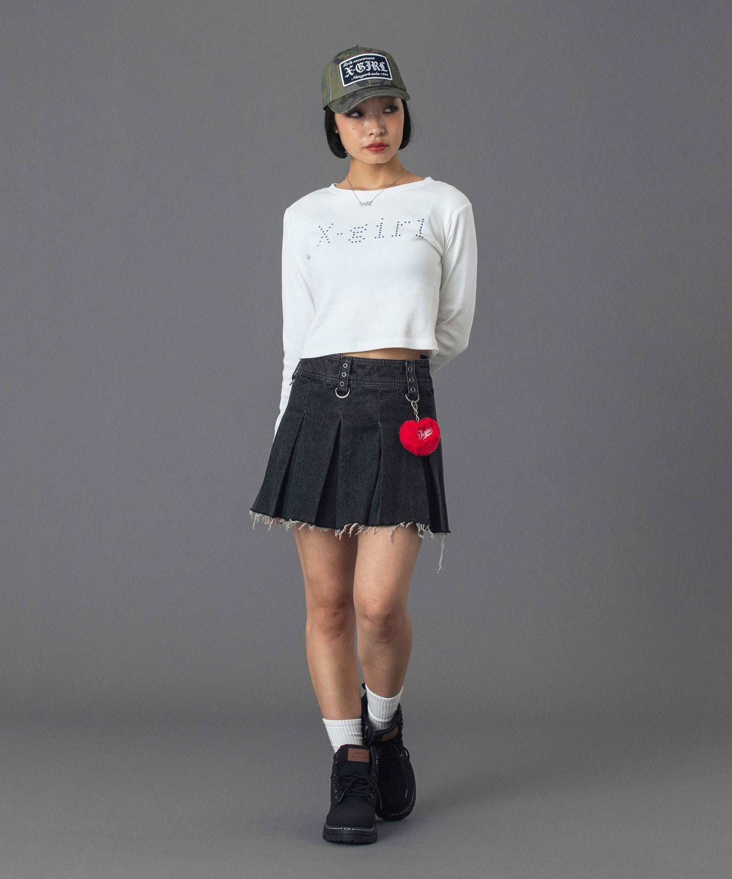 STAR MOTIF LOGO L/S BABY TEE