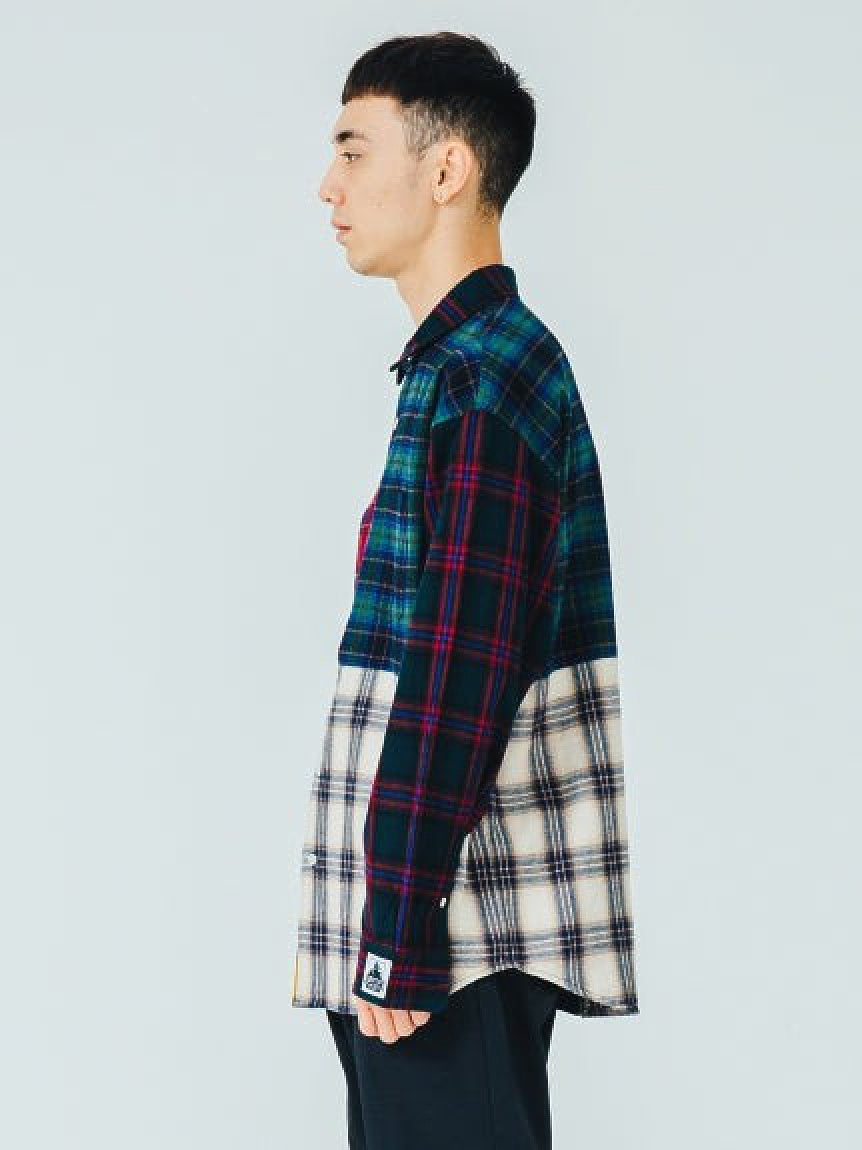 L/S PATCHWORK SHIRT SILAS