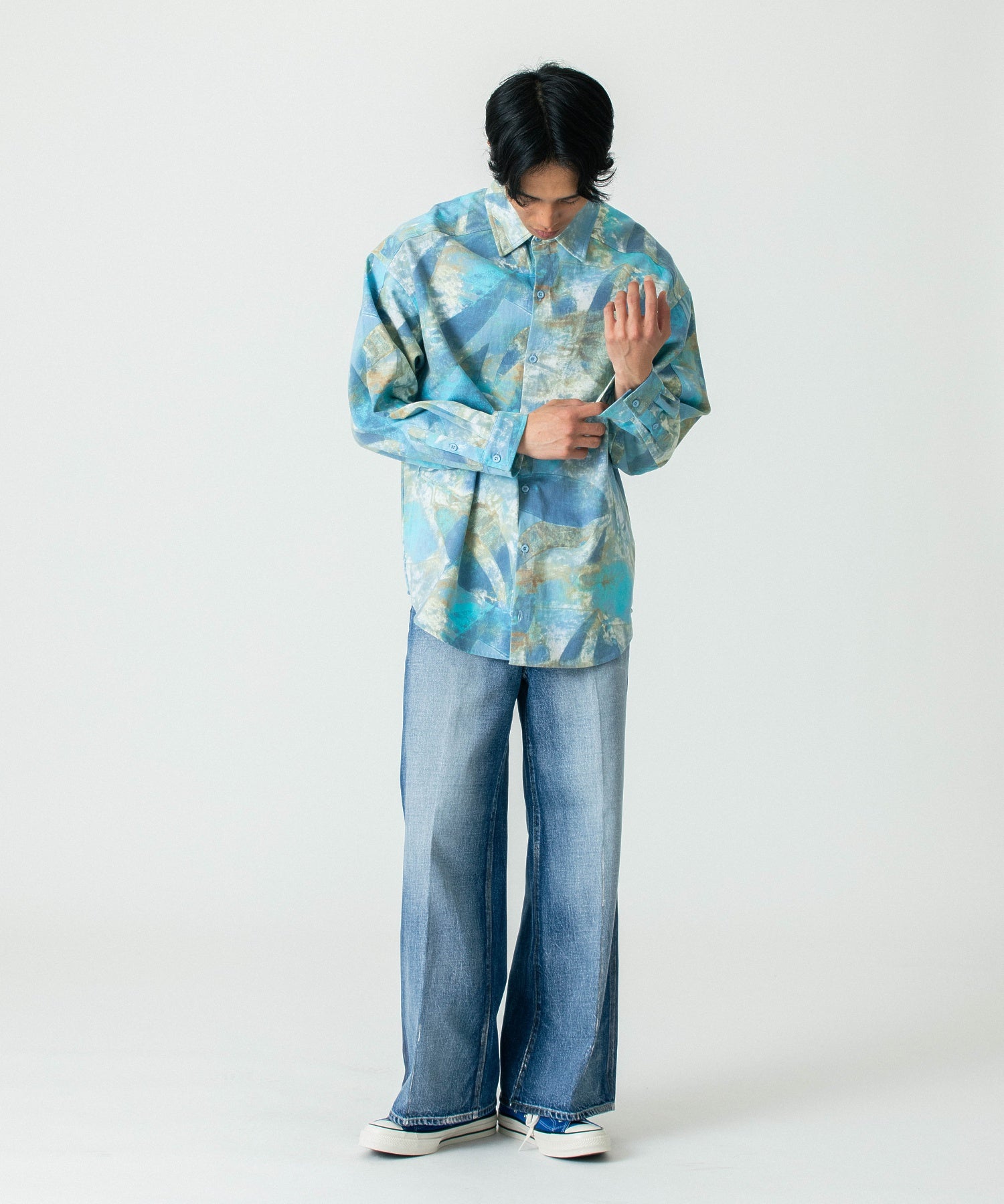 PAS UNE MARQUE/パ・ズュヌ・マルク/BLURB SHIRT L/S 510
