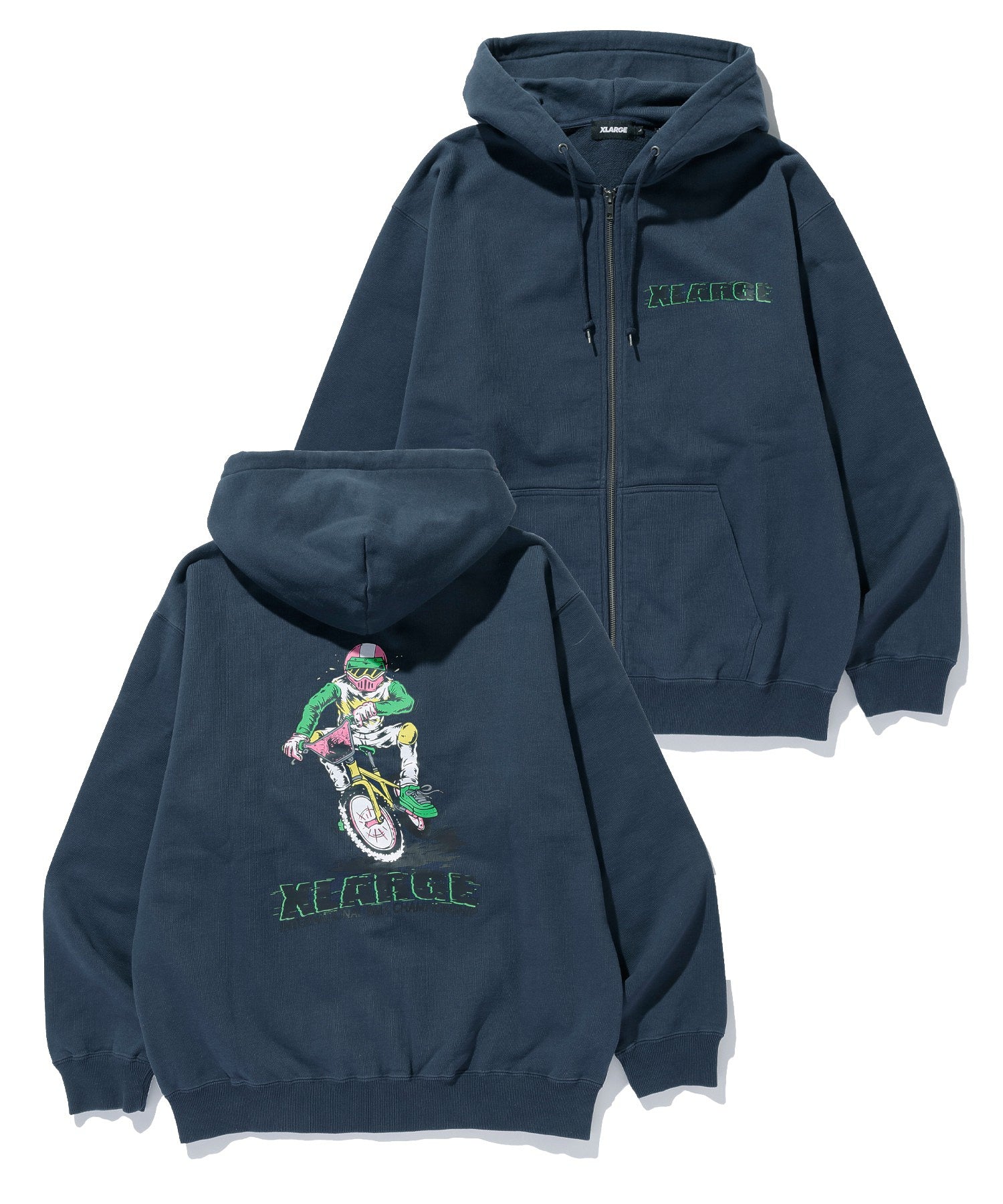 RIDING ZIP HOODED SWEATSHIRT