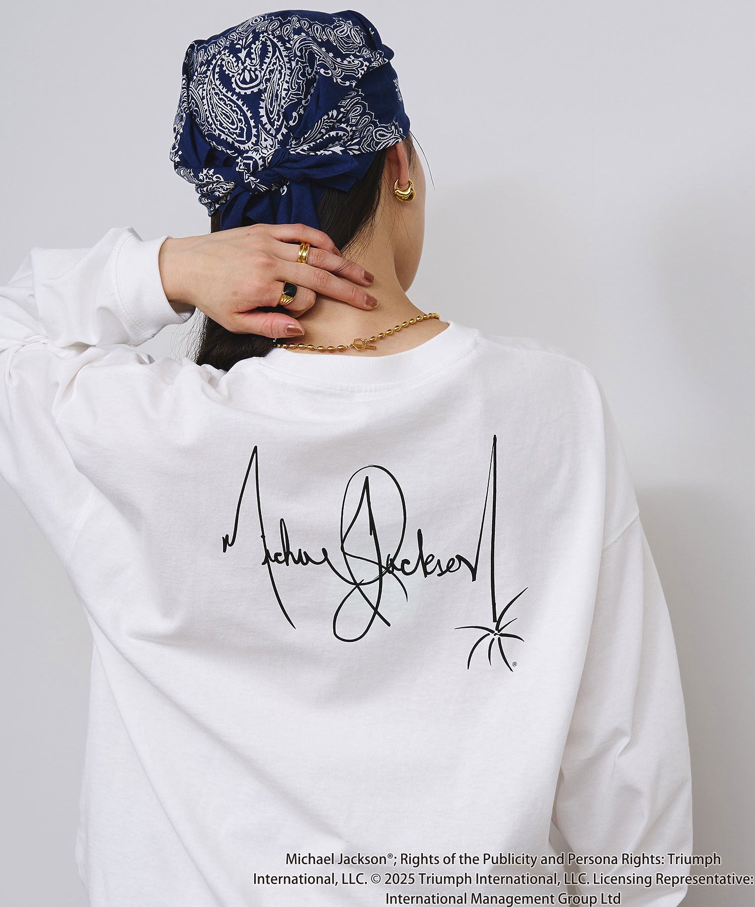 Michael Jackson/COVER ART L/S TEE