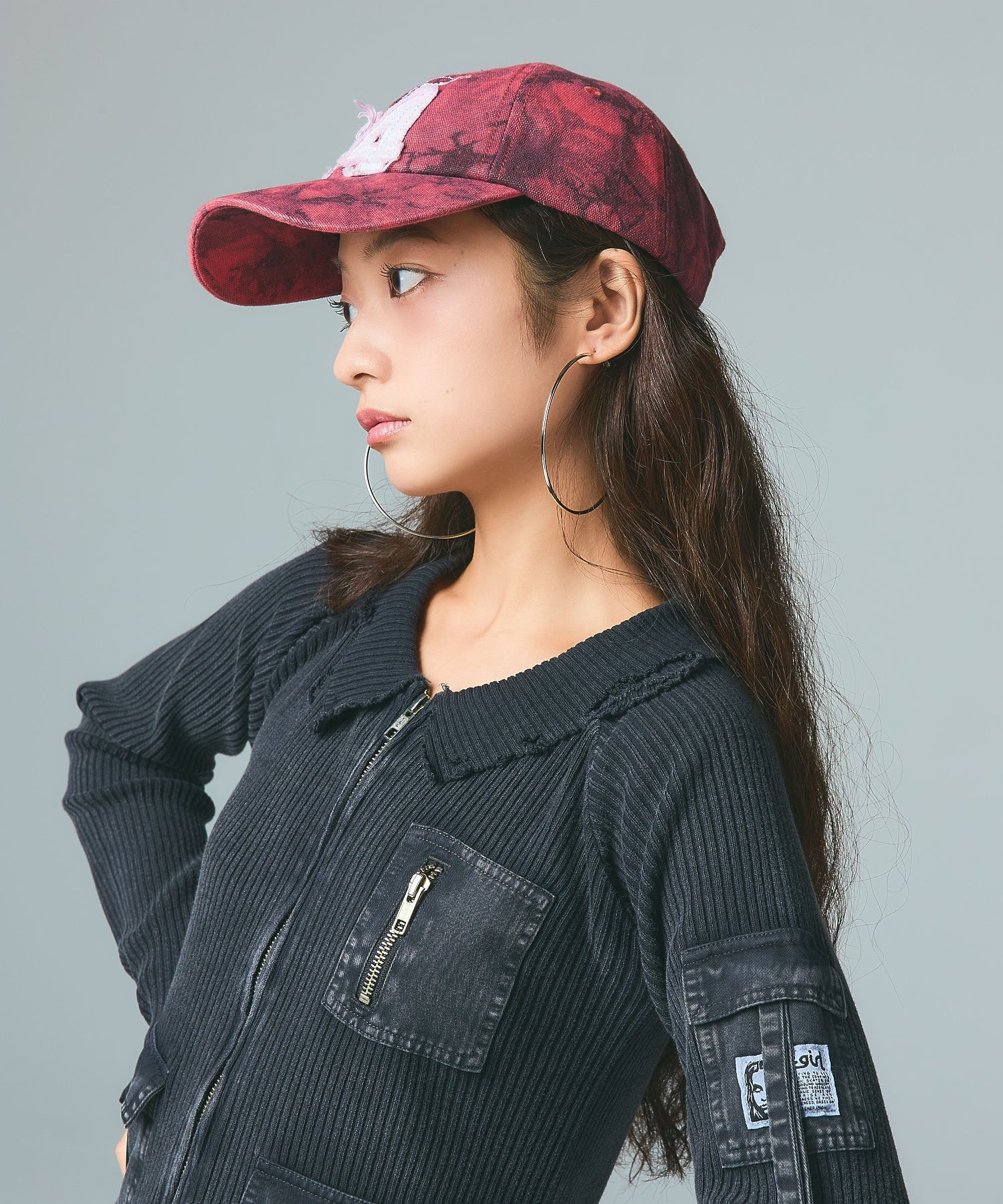 FADED NUMBER LOGO 6PANEL CAP