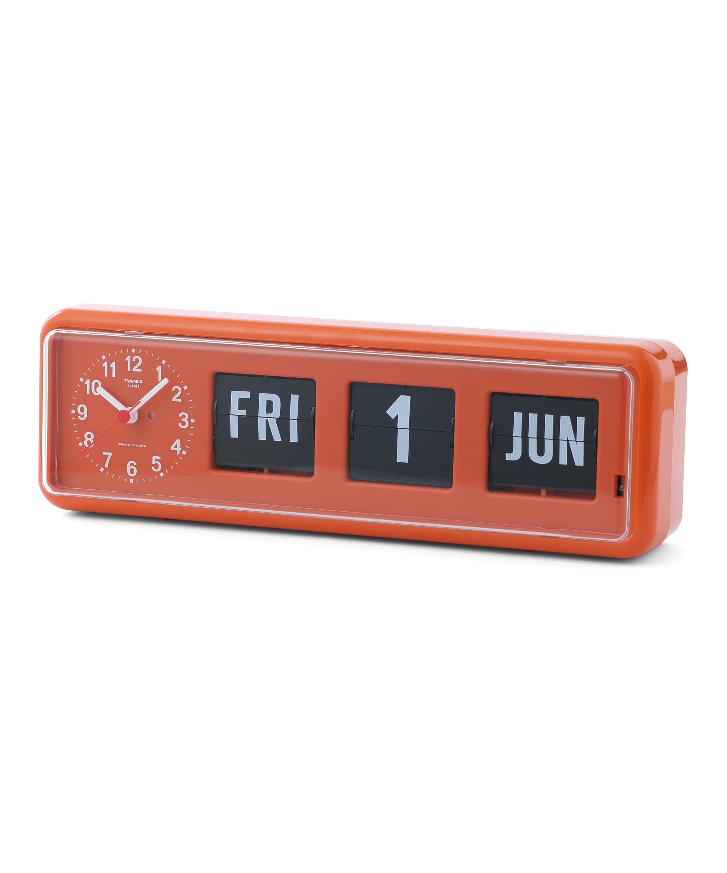 Twemco Calendar Clock BQ-38 Orange