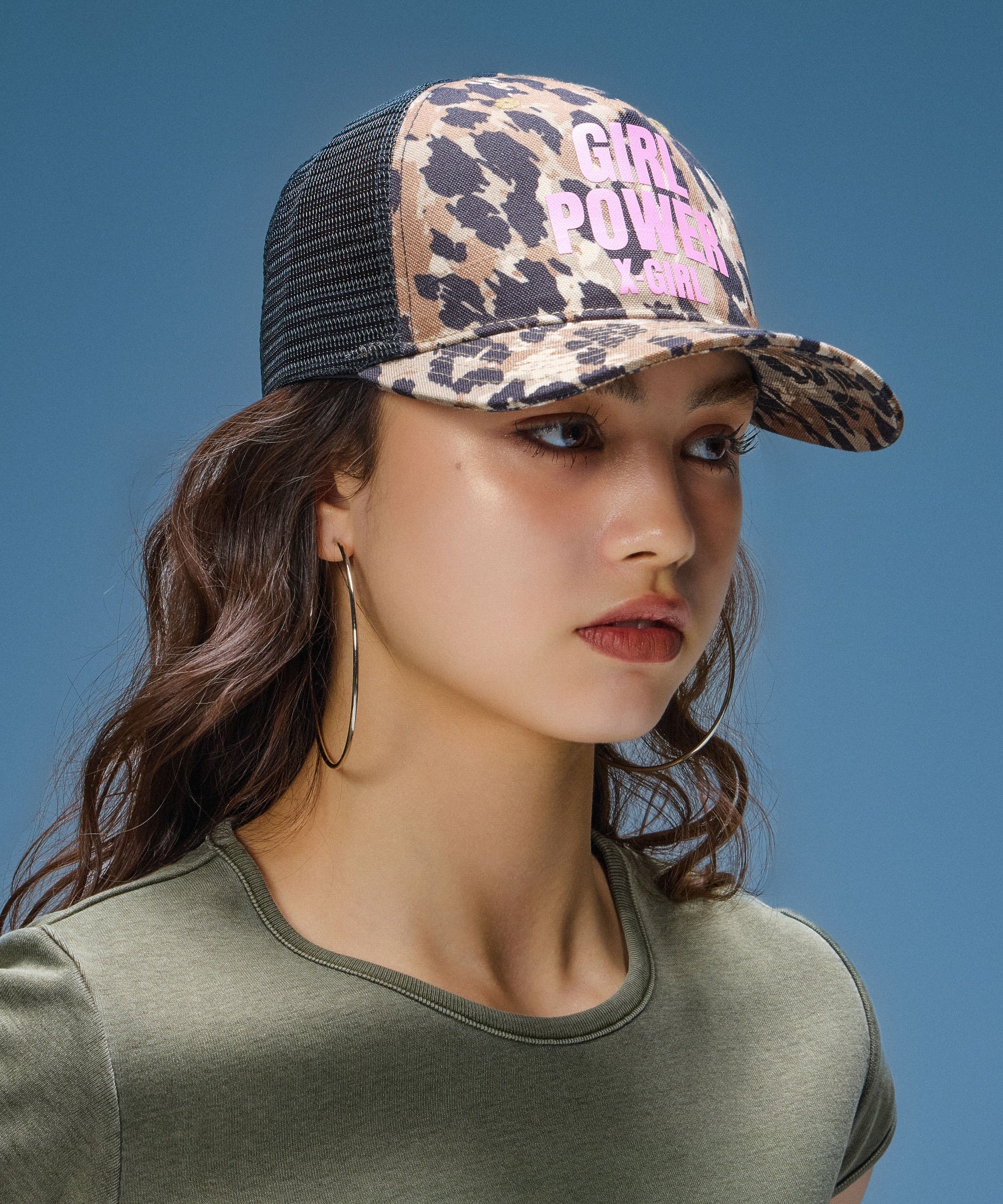 GIRL POWER LOGO TRUCKER CAP
