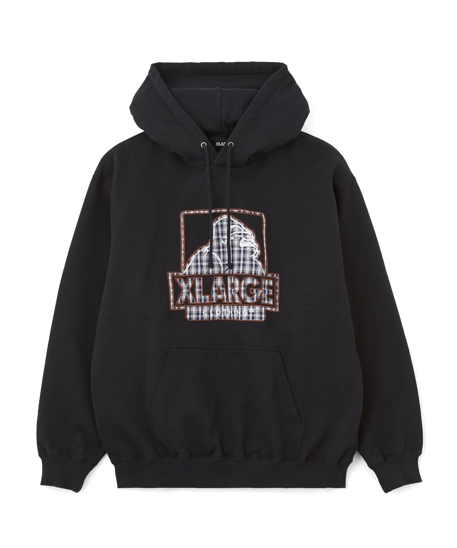 PLAID OG LOGO HOODED SWEATSHIRT