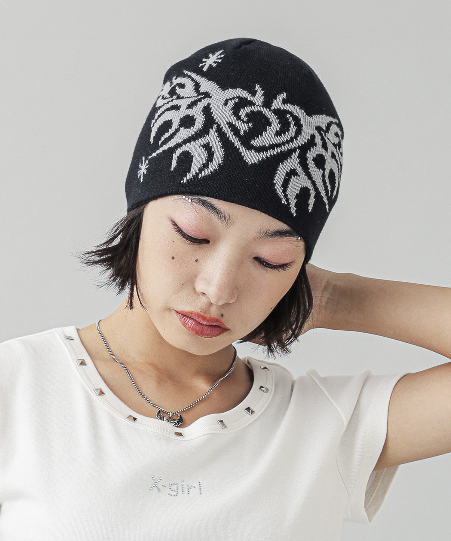 TRIBAL BUTTERFLY JACQUARD BEANIE