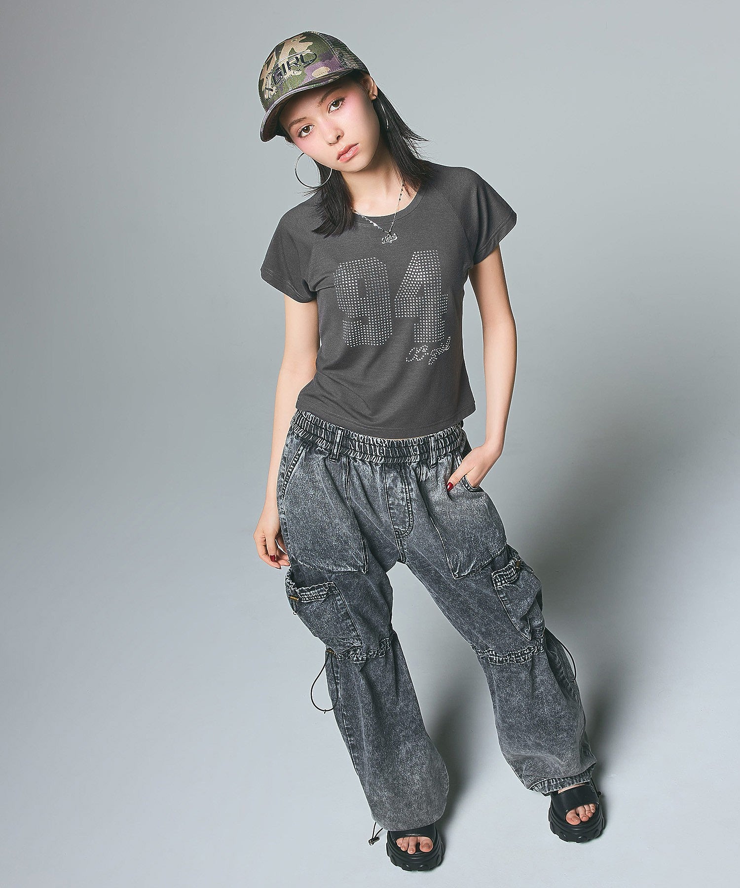 RHINESTONE NUMBERING BABY TEE