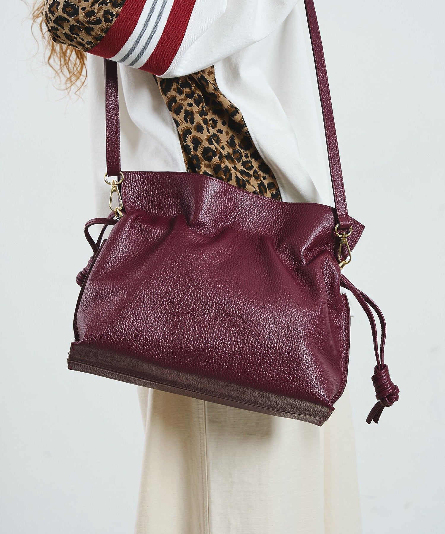 MILLELA FIRENZE/WIDE DRAWSTRING BAG