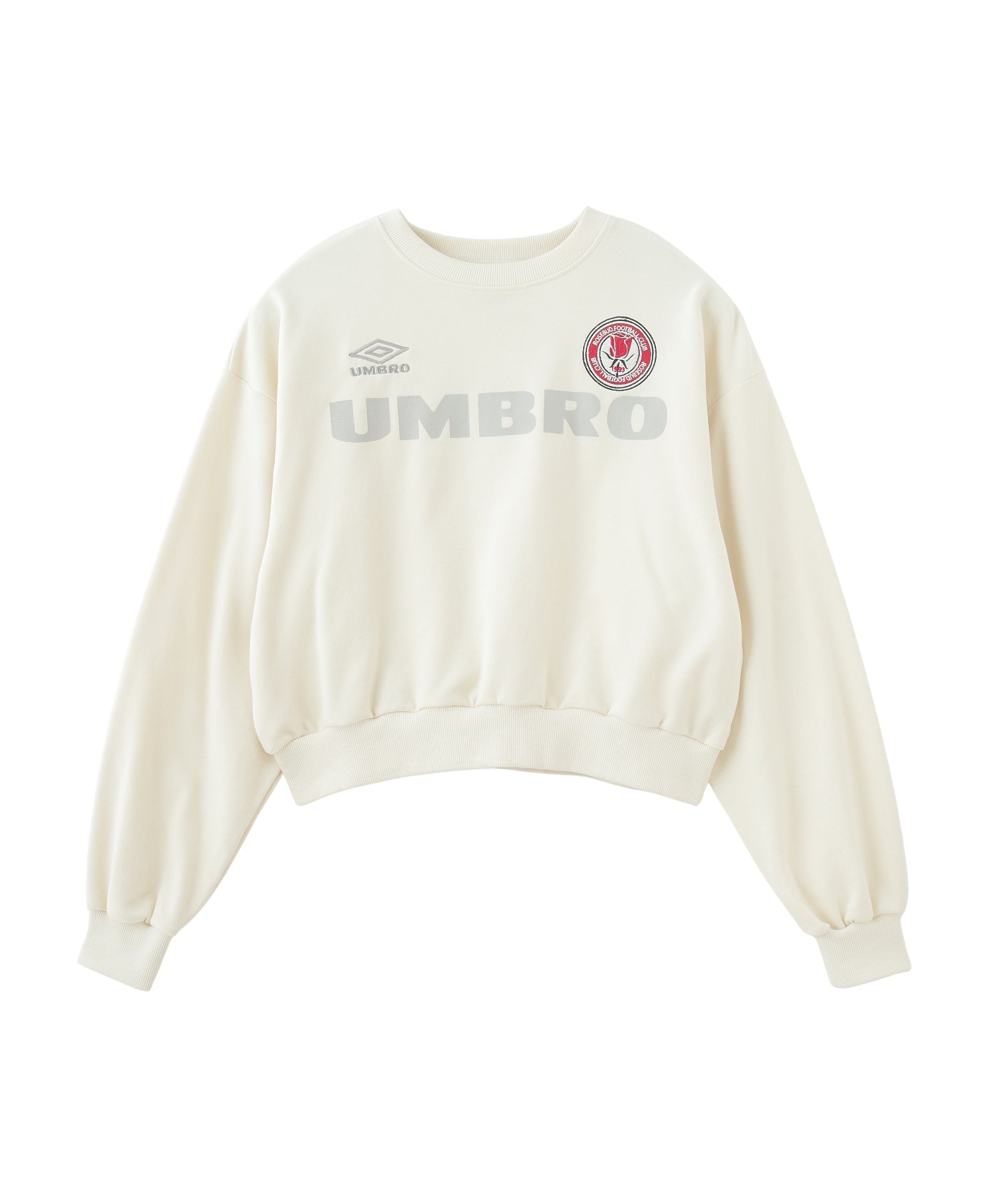 UMBRO×ROSE BUD/CROPPED SWEAT SHIRT PULLOVER