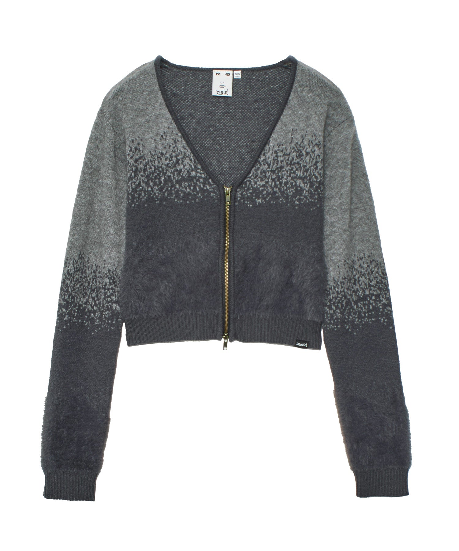 JACQUARD KNIT COMPACT CARDIGAN