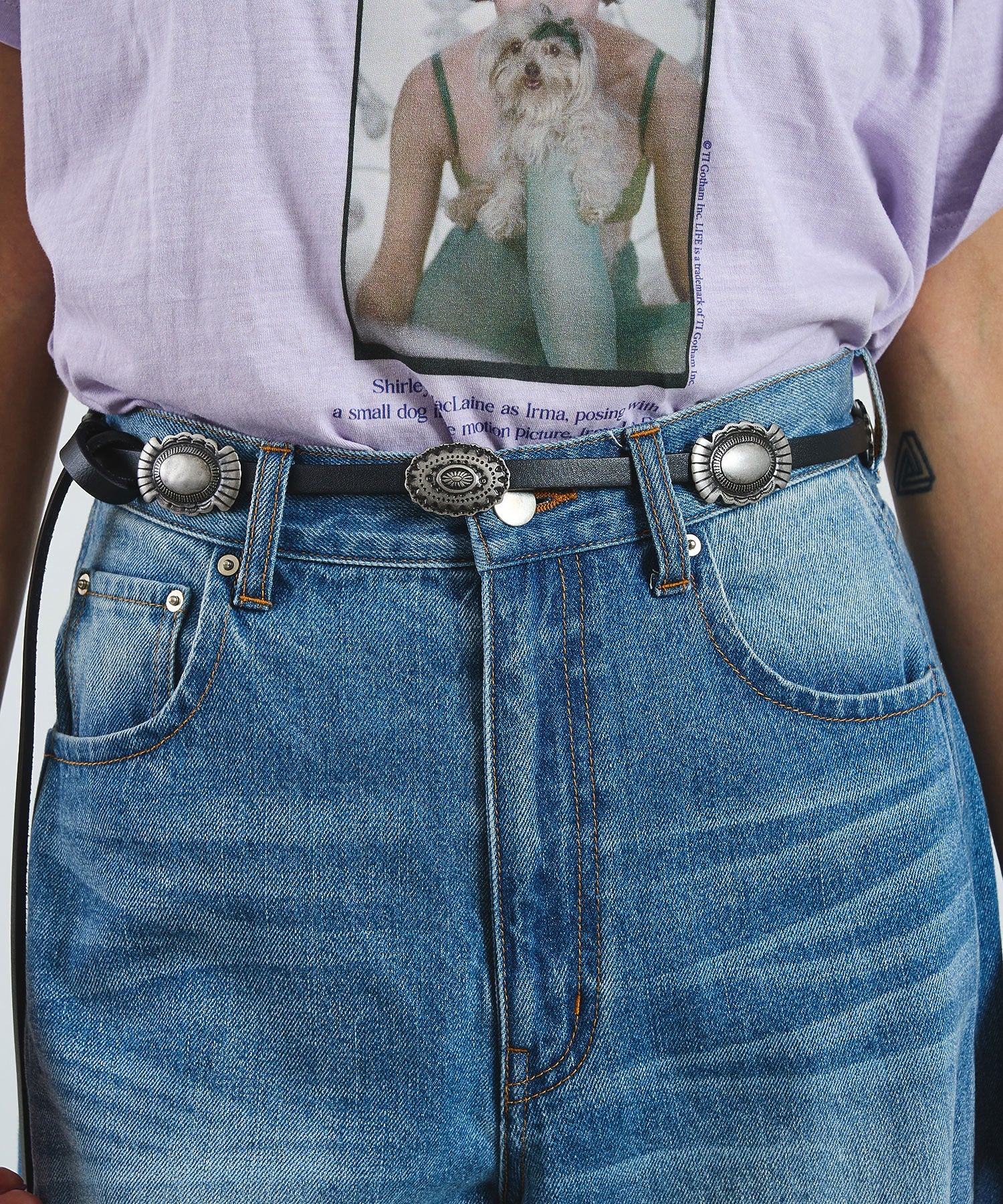 AULENTTI/COW LEATER /NIQUEL BELT