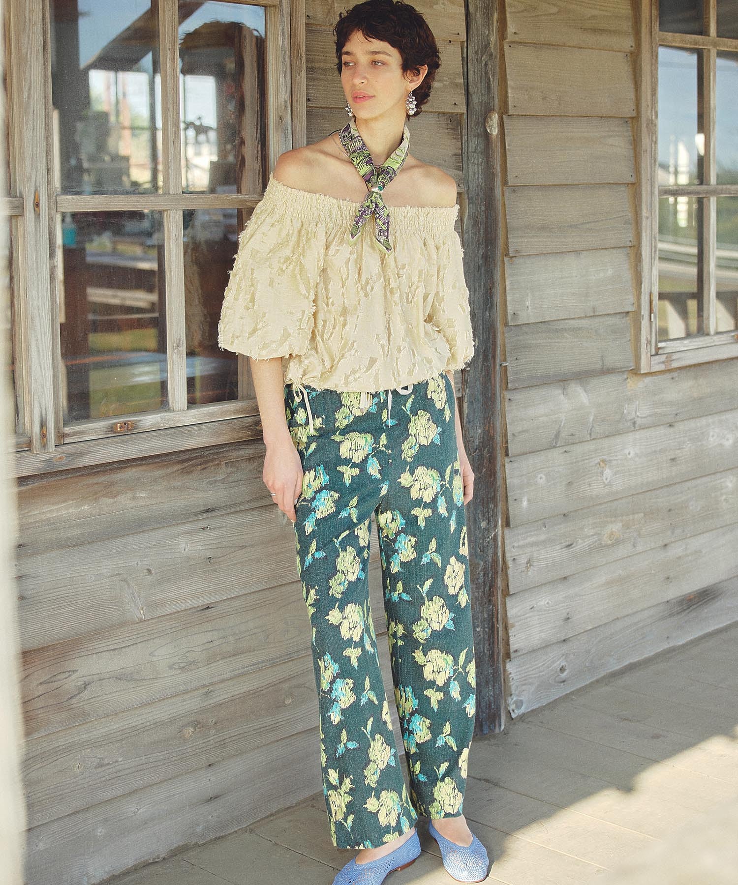ROSE PRINT PANTS