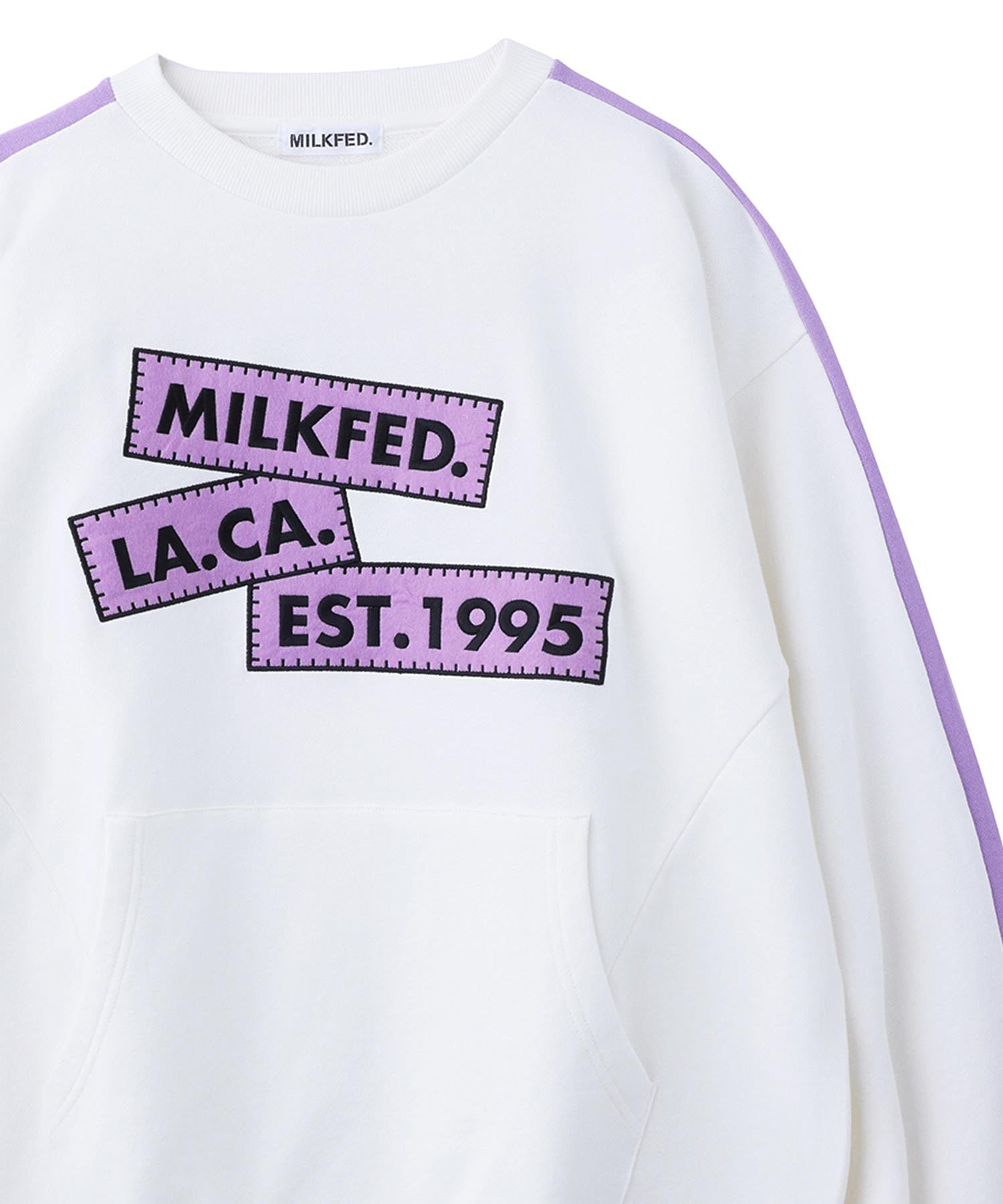 LINE SLEEVE SWEAT TOP MILKFED.