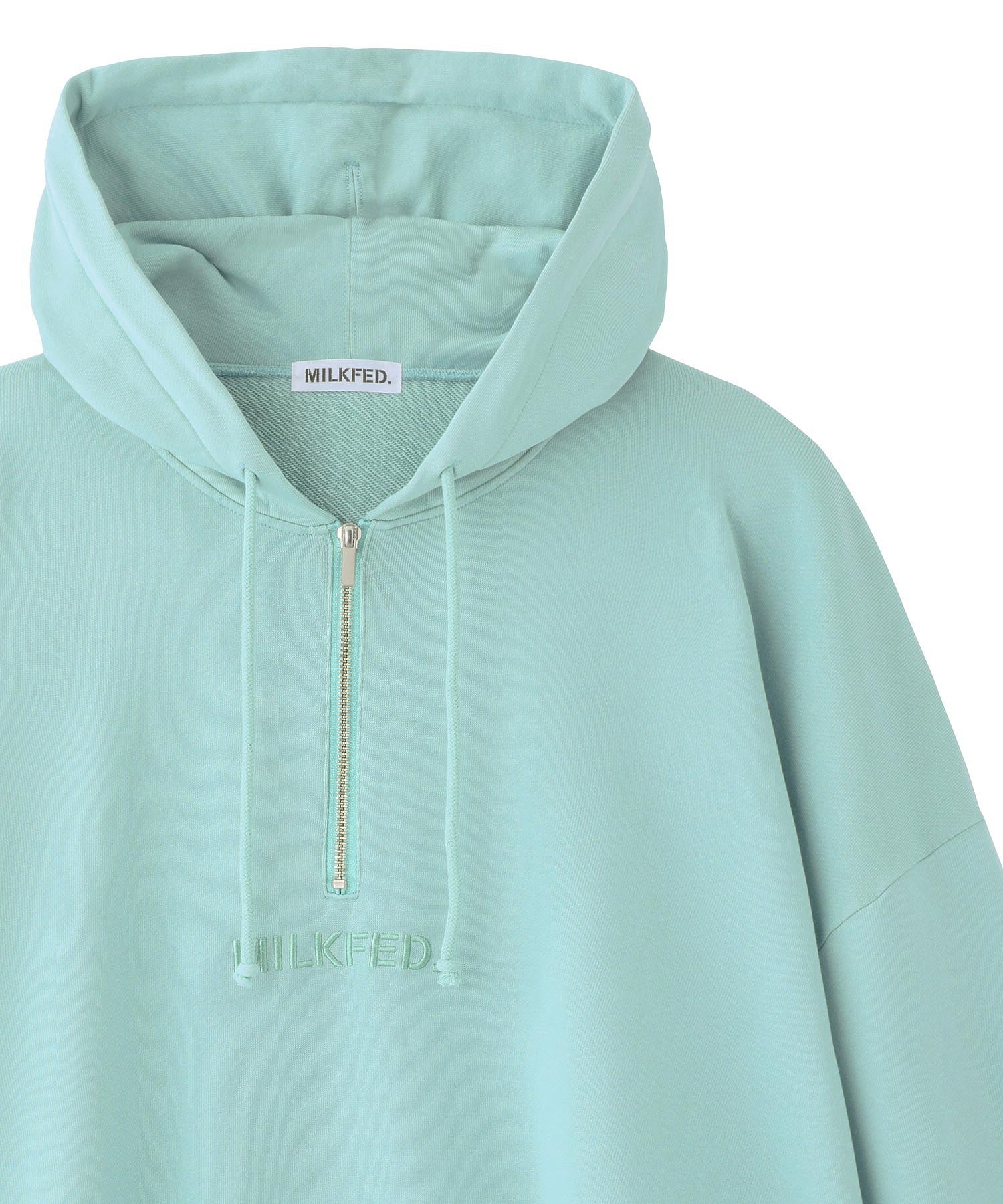 HALF ZIP SWEAT HOODIE MILKFED.