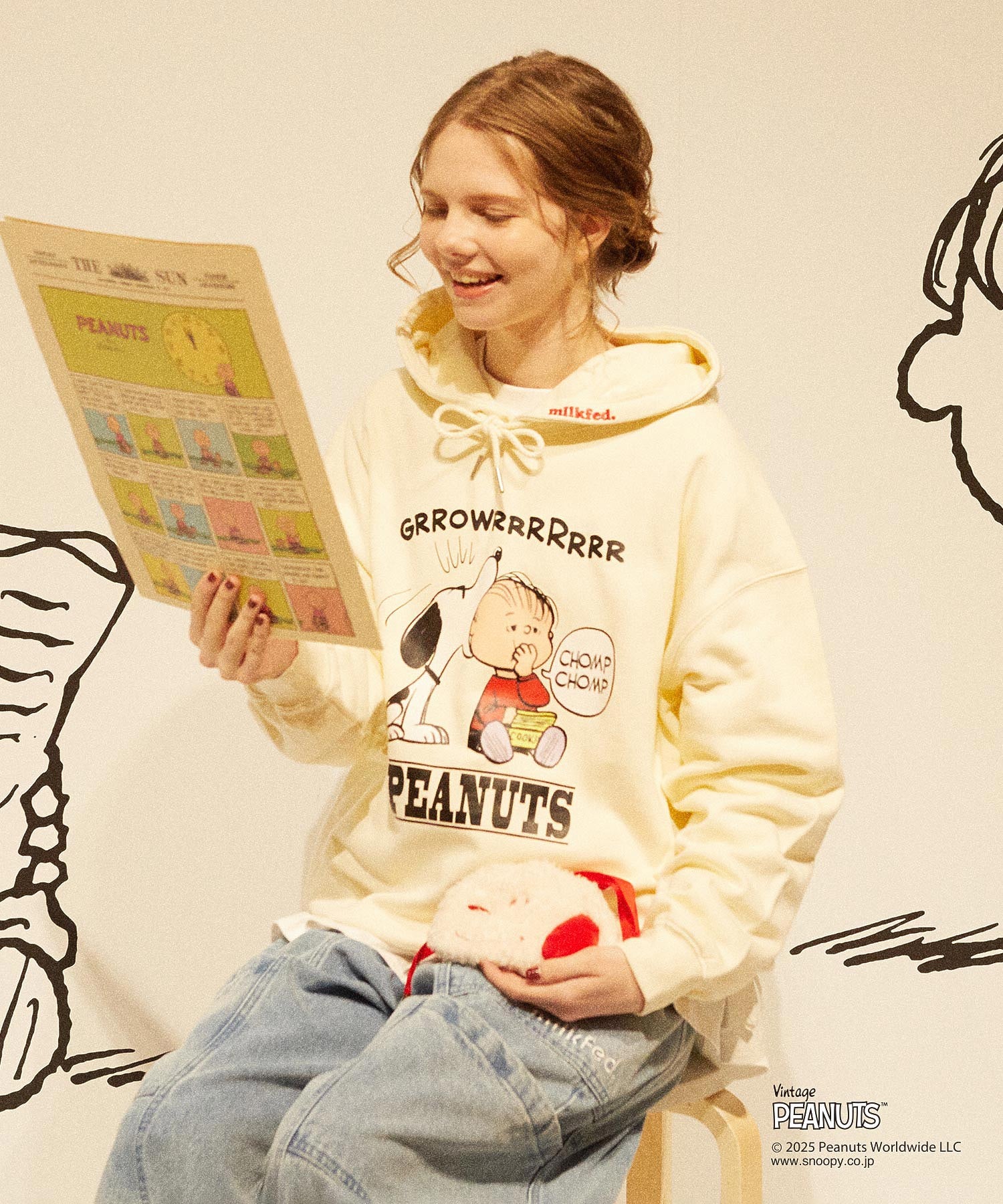 MILKFED. × PEANUTS HOODIE