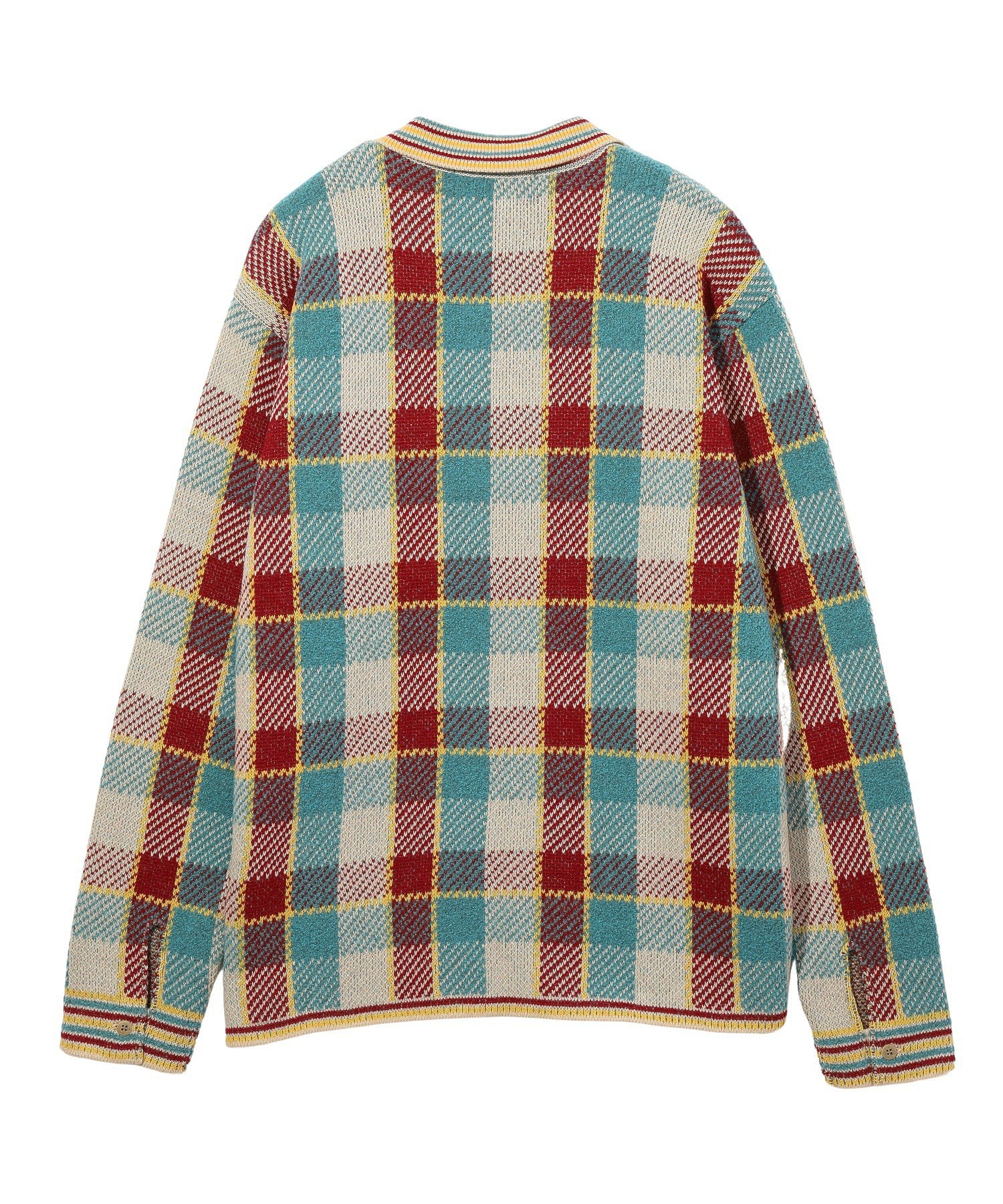 gim context/ジム コンテキスト/Knitted Check Blouson/23505200