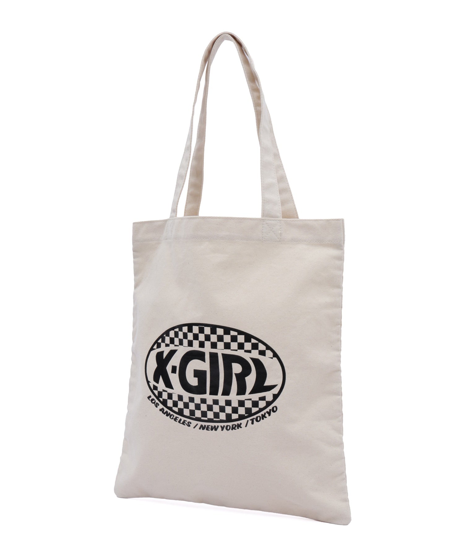 CHECKER OVAL LOGO TOTE BAG